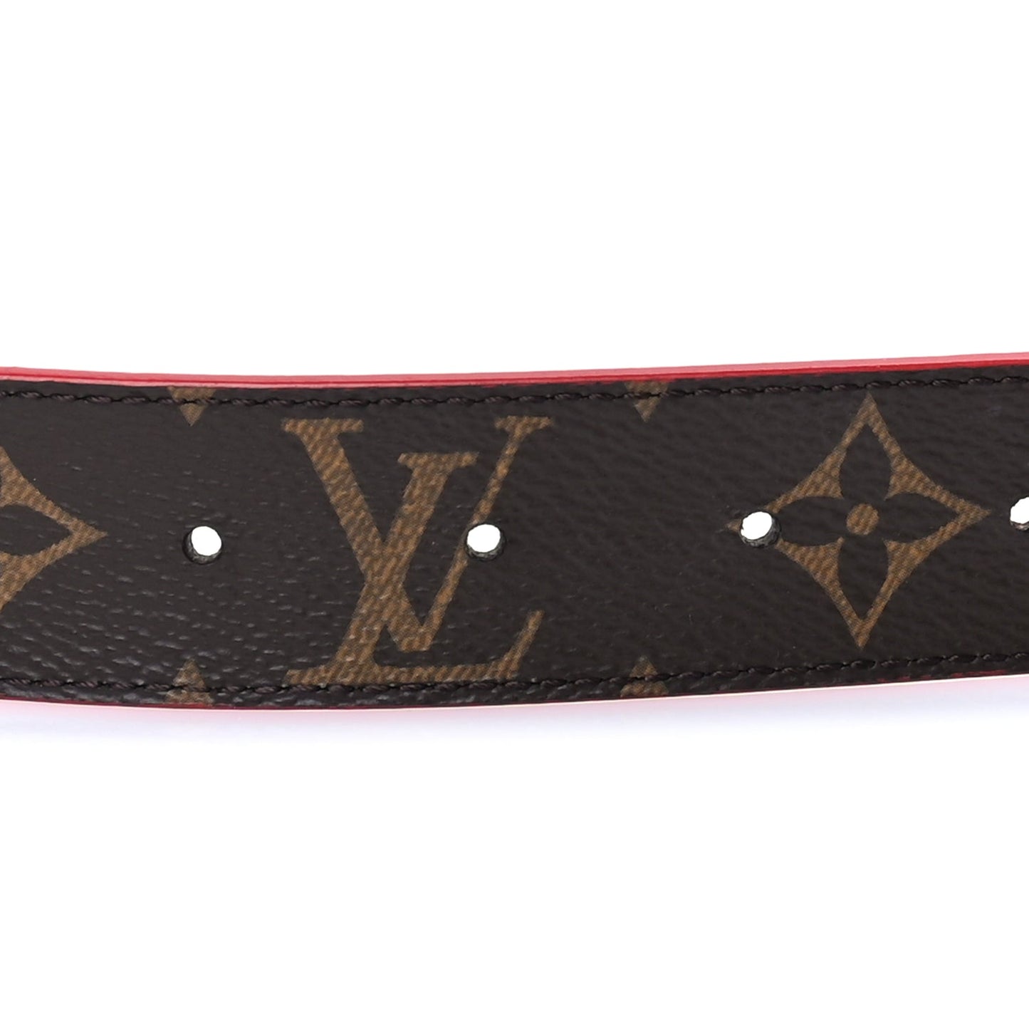Louis Vuitton Calfskin Monogram 30mm LV Initiales Reversible Belt 85 34 Brown