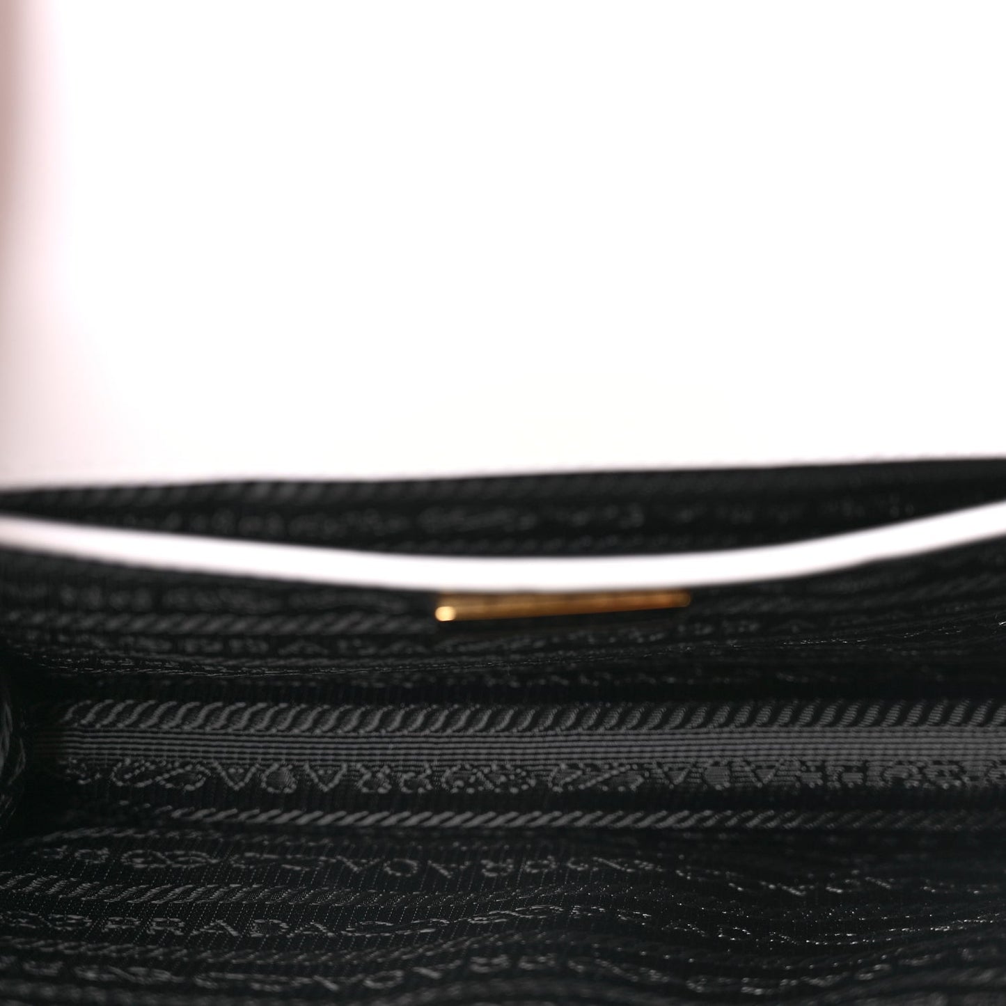 Prada Saffiano Chain Shoulder Bag  White