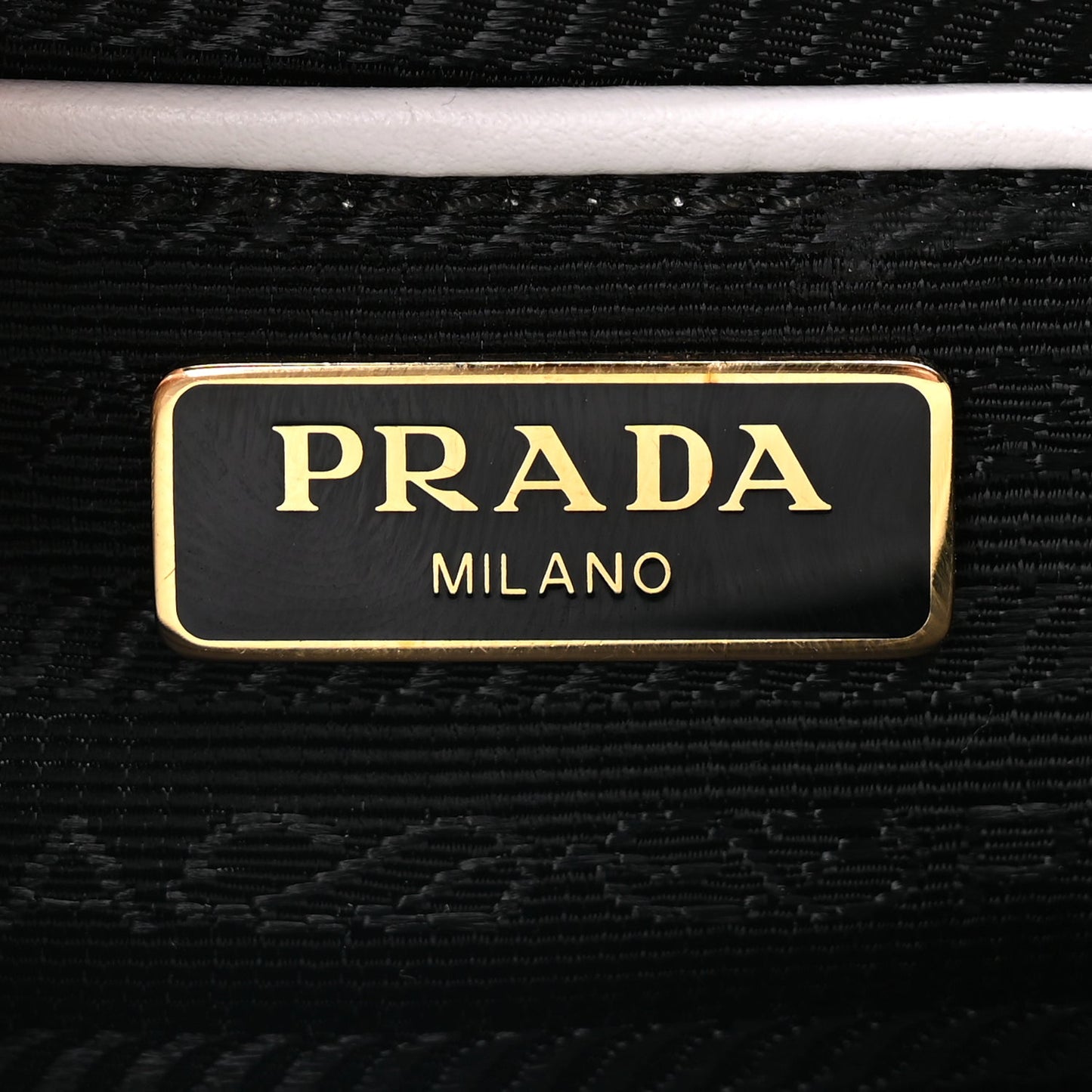 Prada Saffiano Chain Shoulder Bag  White