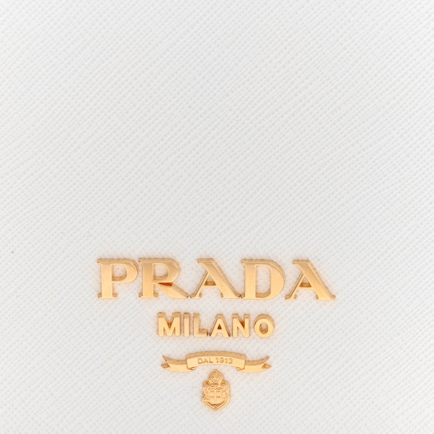 Prada Saffiano Chain Shoulder Bag  White