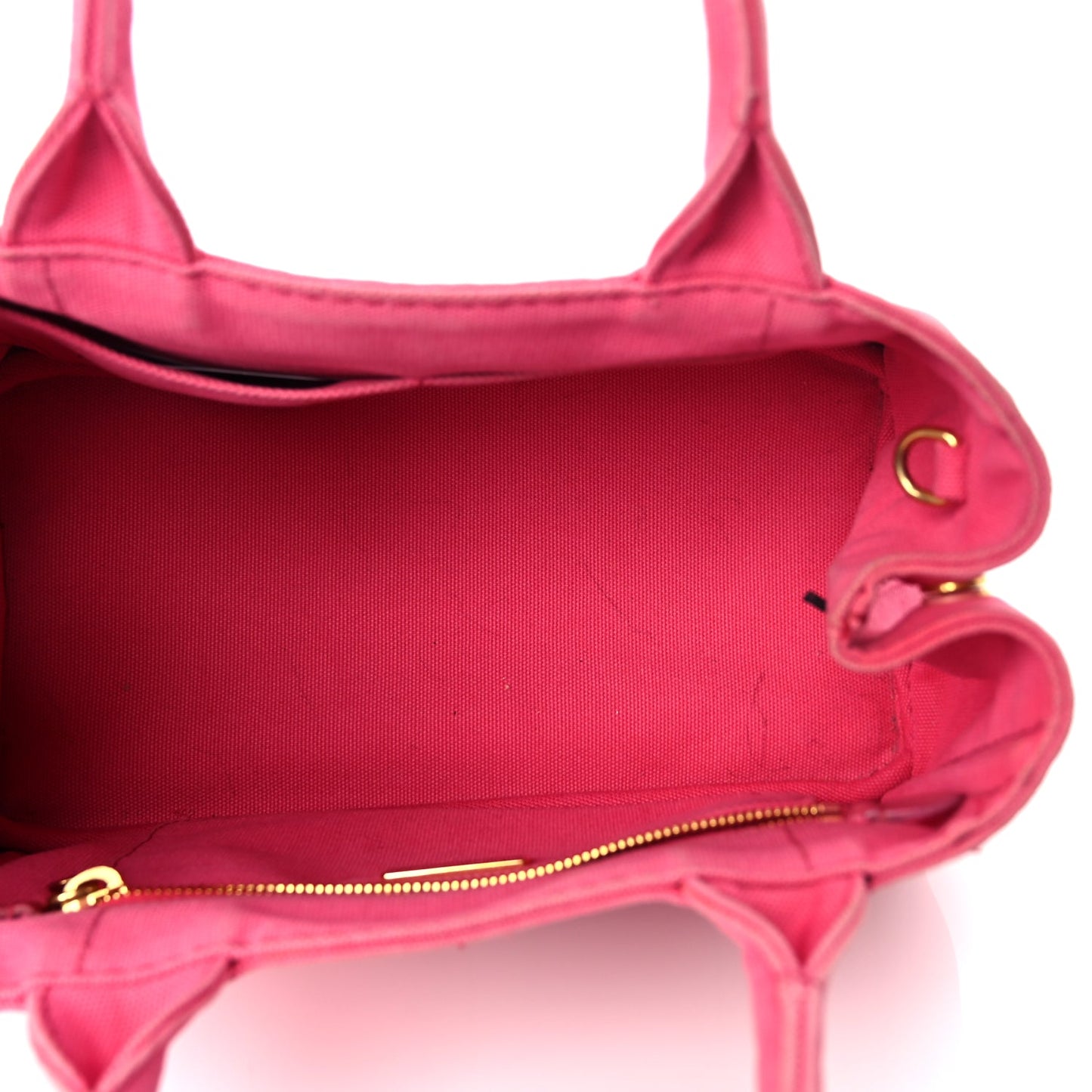 Prada Canapa Small Logo Tote Peonia Peonia