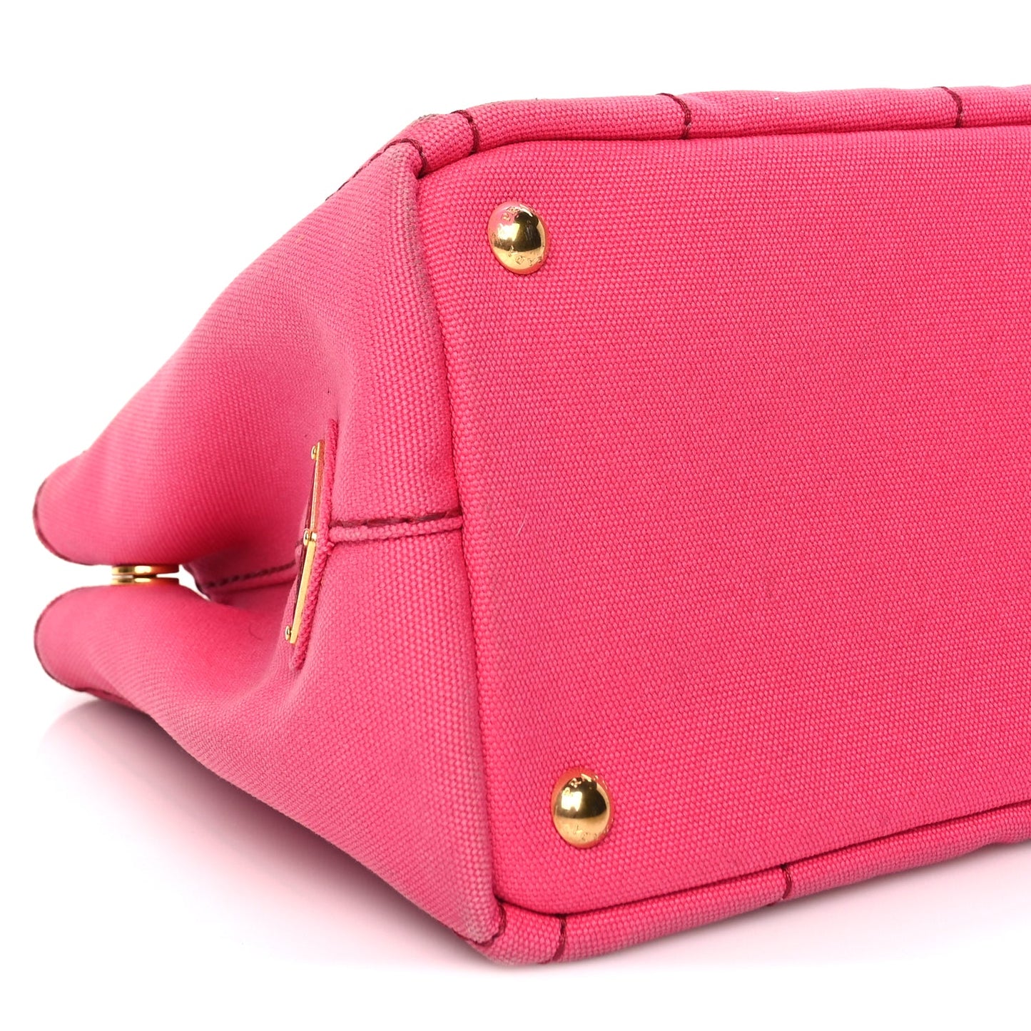 Prada Canapa Small Logo Tote Peonia Peonia