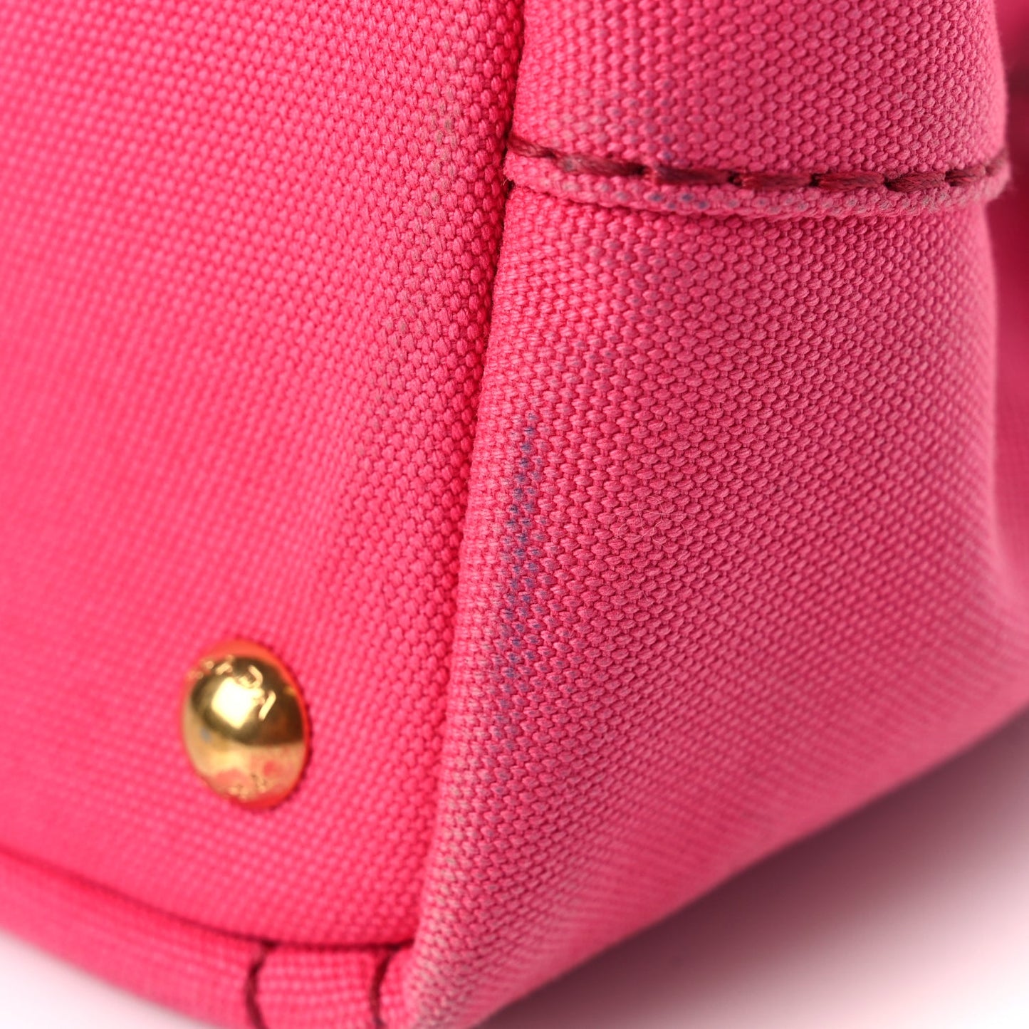 Prada Canapa Small Logo Tote Peonia Peonia