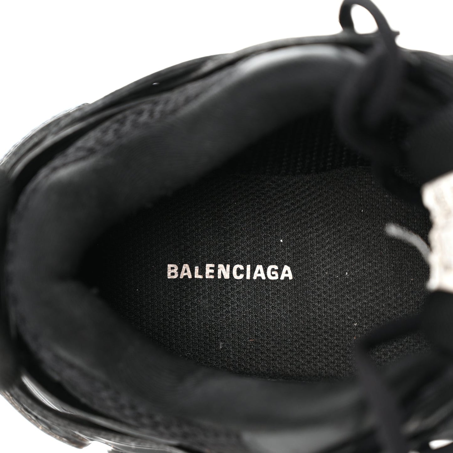 Balenciaga Mesh Nylon Track Sneakers 39 Black