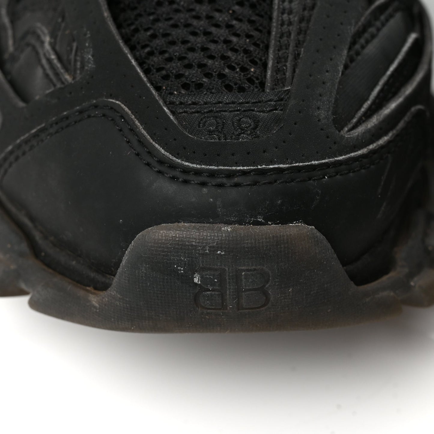 Balenciaga Mesh Nylon Track Sneakers 39 Black