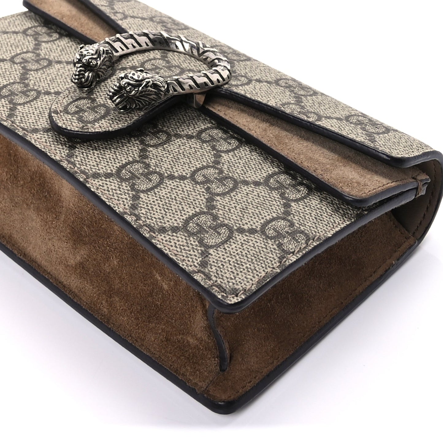 Gucci GG Supreme Monogram Super Mini Dionysus Shoulder Bag  Taupe