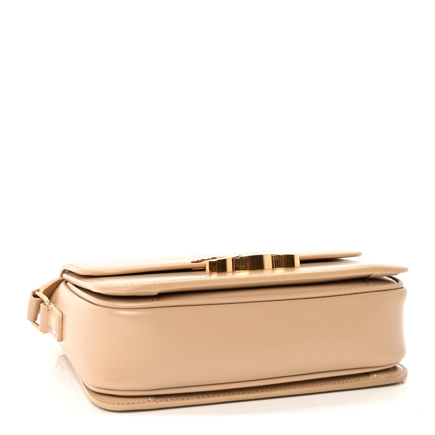 Celine Shiny Calfskin Teen Triomphe  Nude