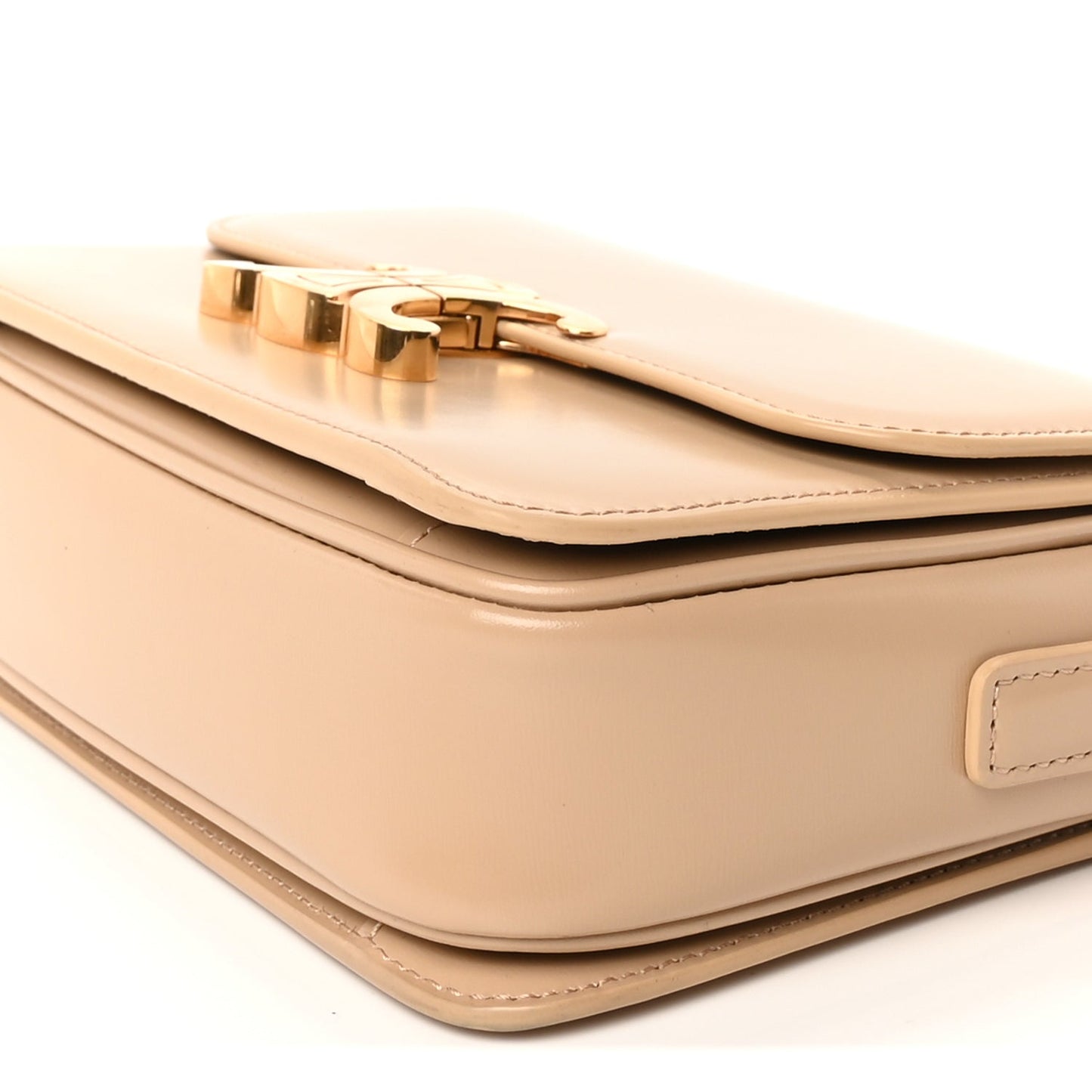 Celine Shiny Calfskin Teen Triomphe  Nude