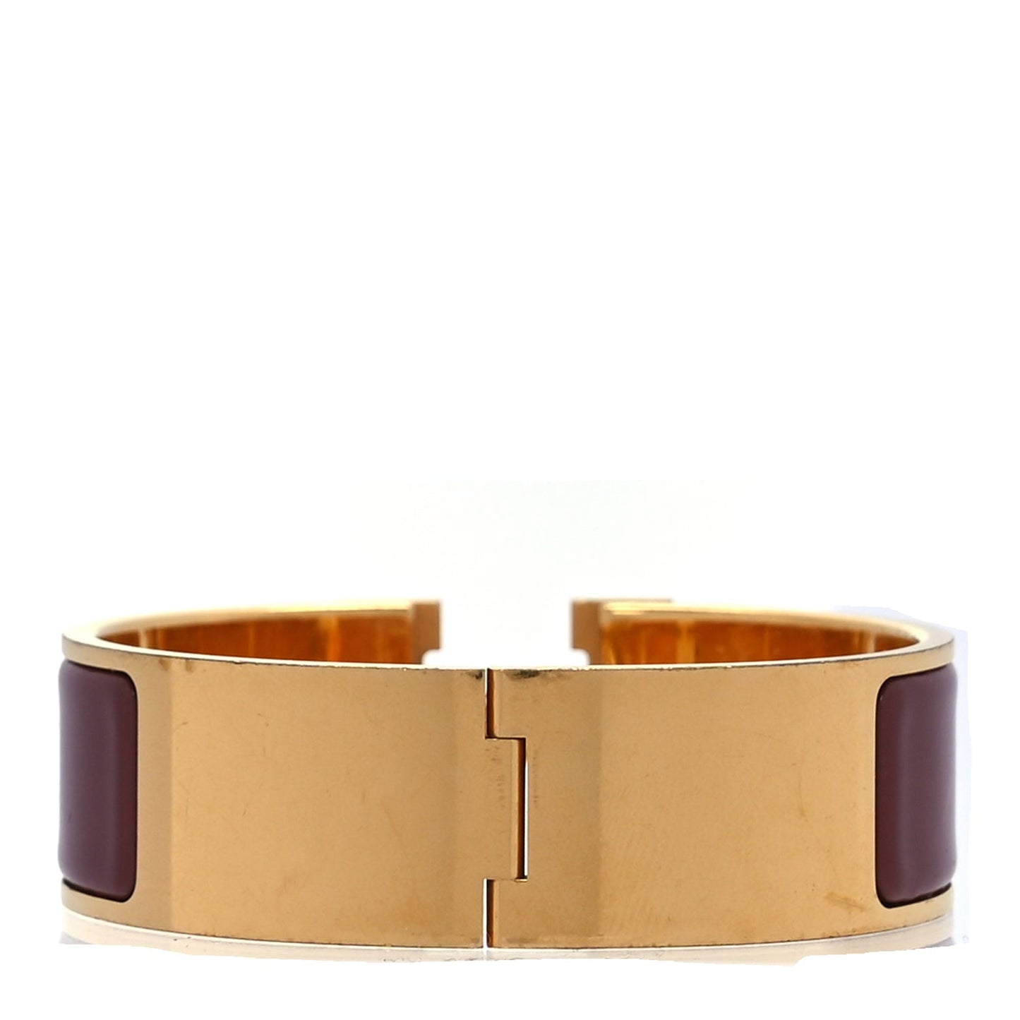 Hermes Enamel Wide Clic Clac H Bracelet PM China Red China Red