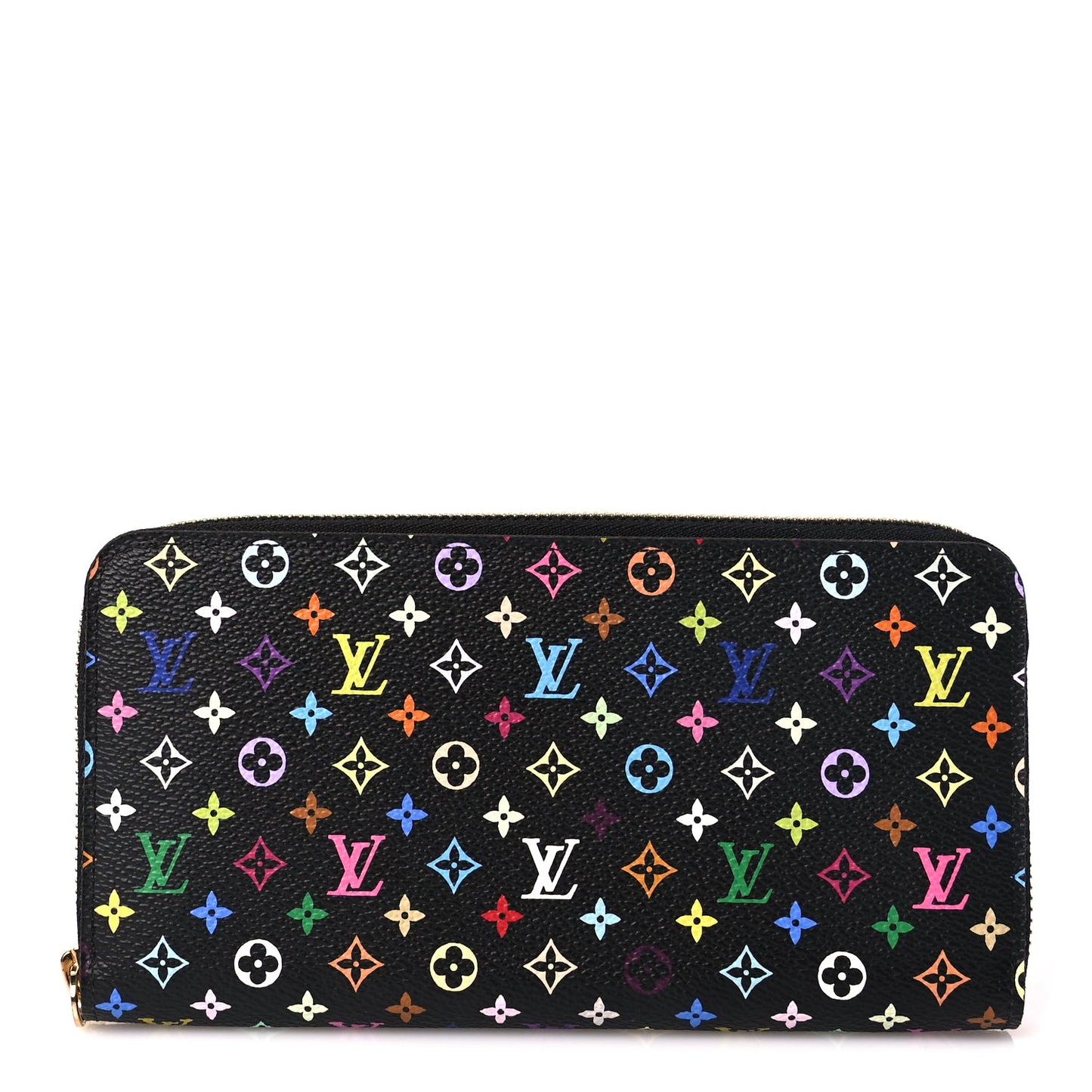 Louis Vuitton Monogram Multicolor Zippy Wallet Black Grenade