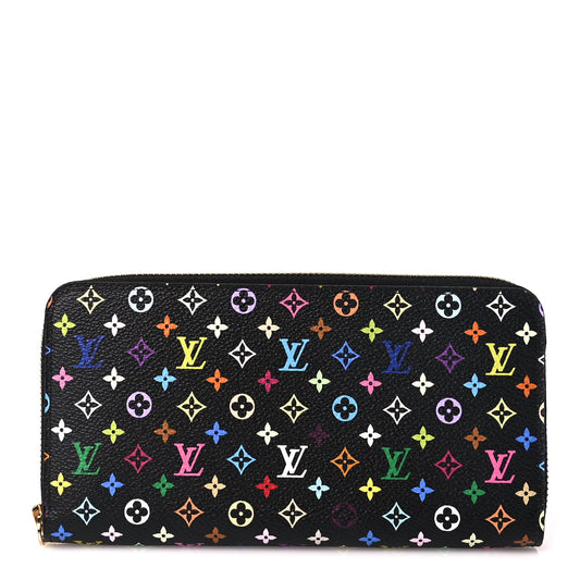 Louis Vuitton Monogram Multicolor Zippy Wallet Black Grenade