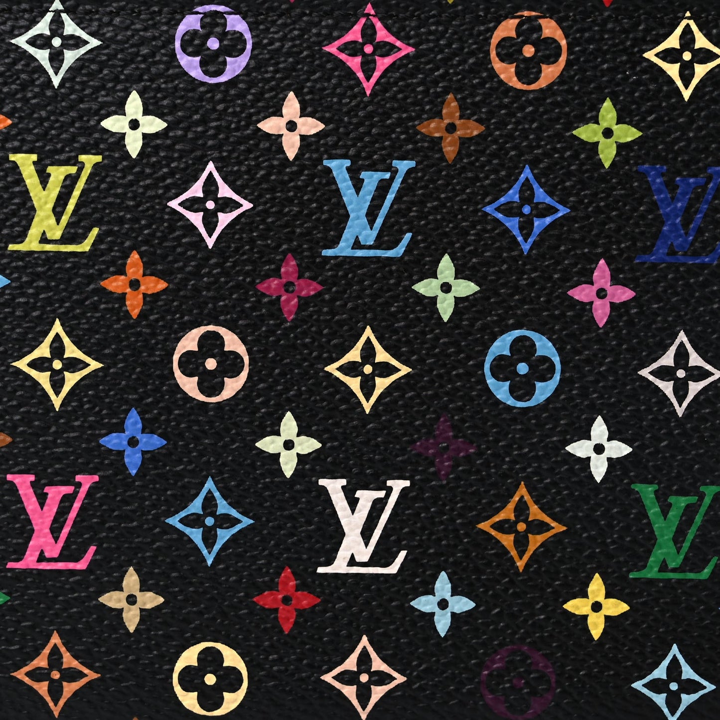 Louis Vuitton Monogram Multicolor Zippy Wallet Black Grenade