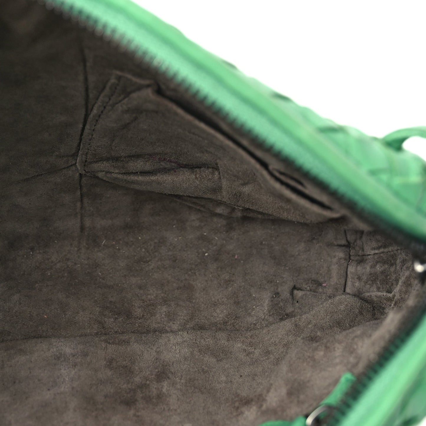 Bottega Veneta Nappa Intrecciato Nodini Crossbody Messenger Green