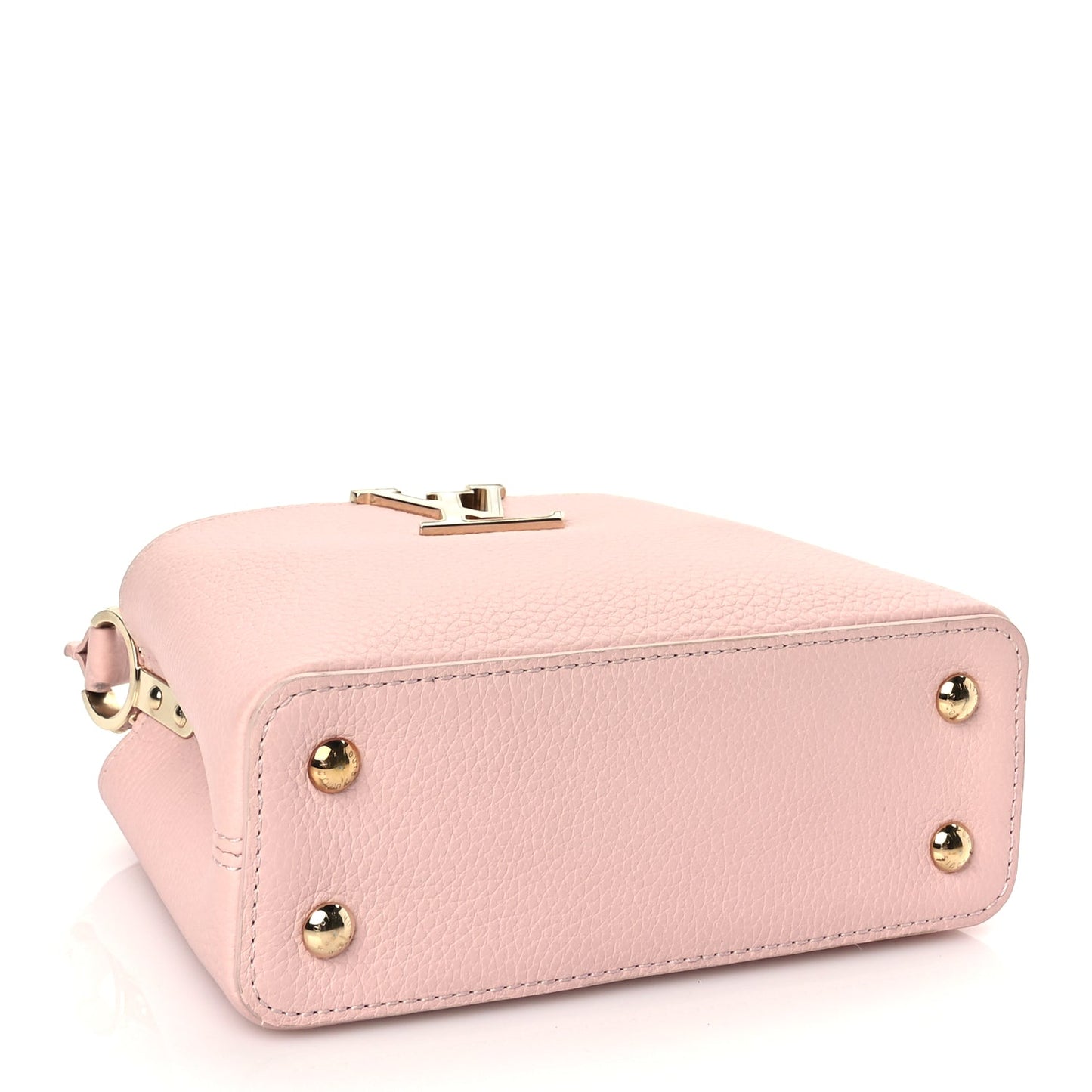 Louis Vuitton Taurillon Marble Capucines Mini Pink