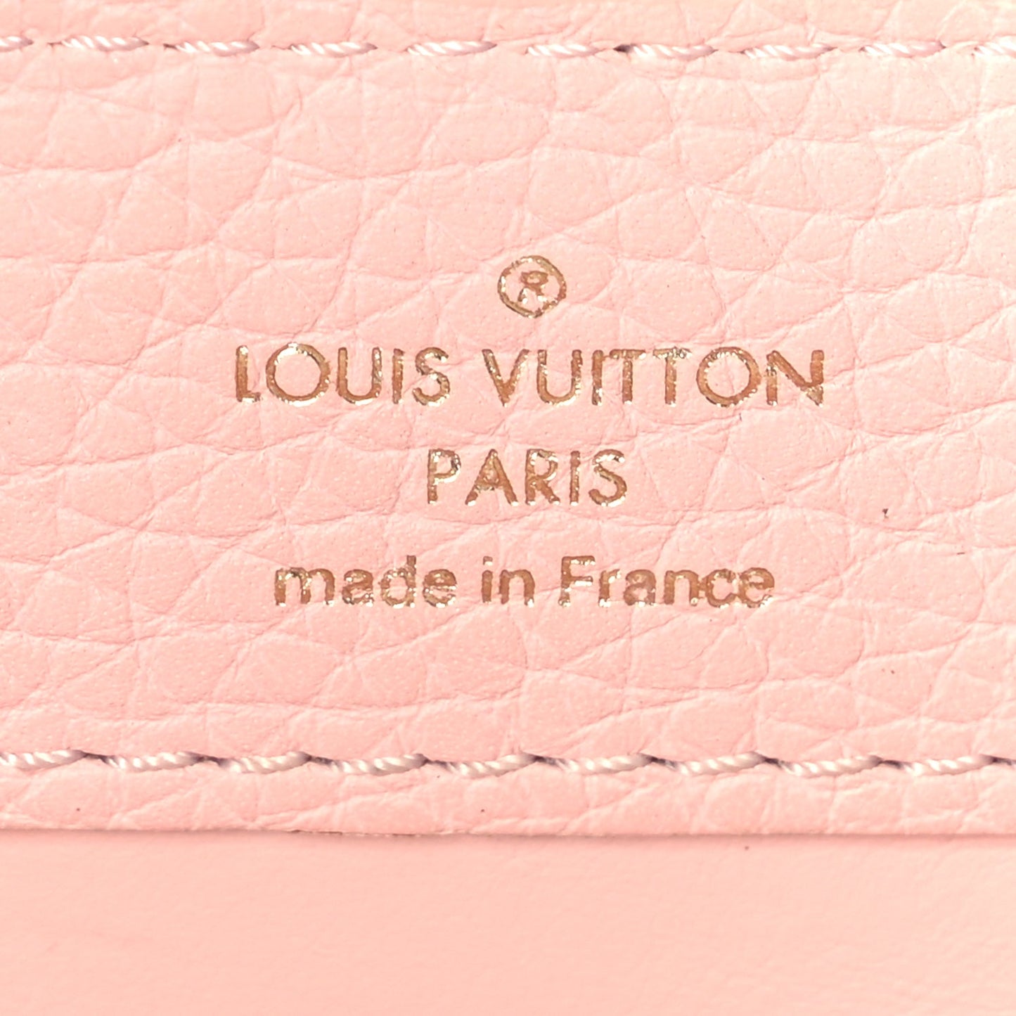 Louis Vuitton Taurillon Marble Capucines Mini Pink