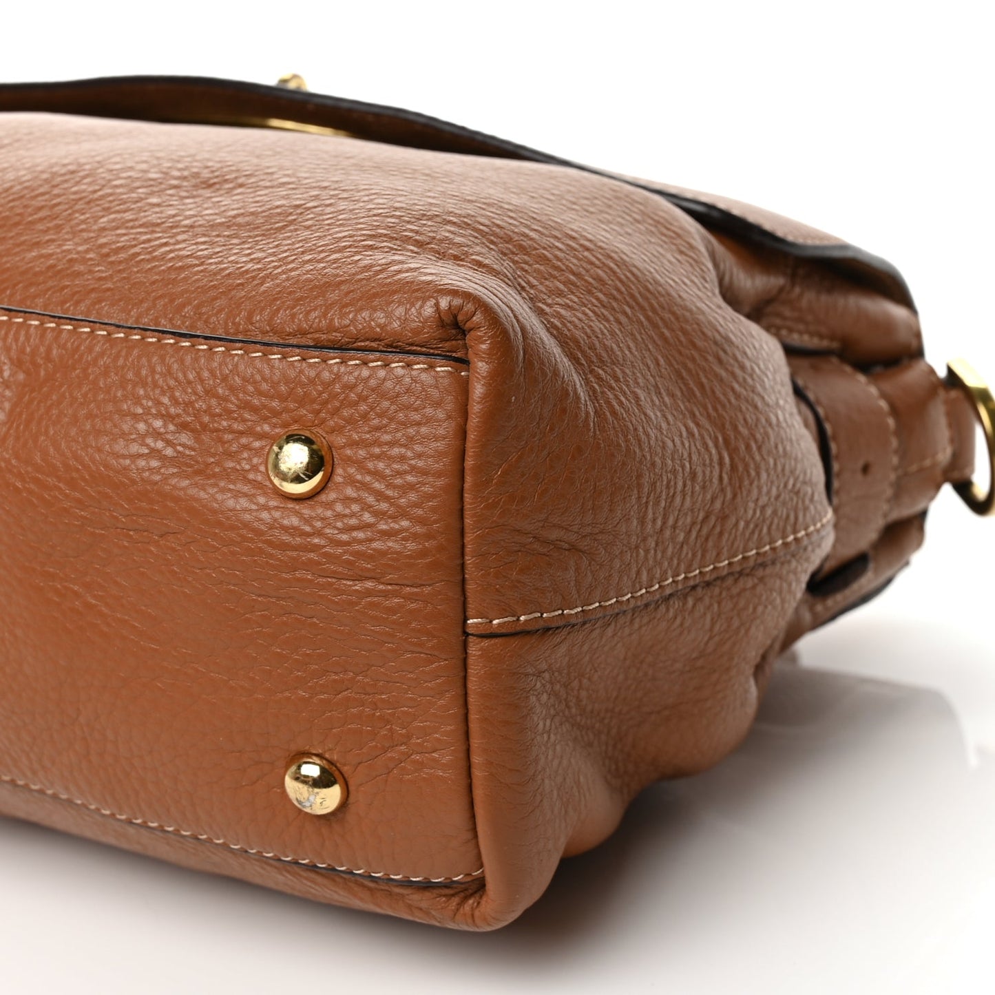 Mulberry Grained Calfskin Oversized Edie Oak Oak