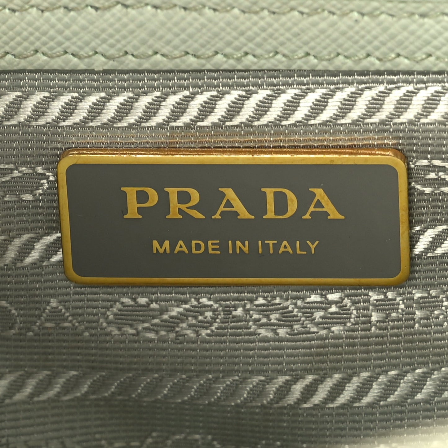 Prada Saffiano Small Galleria Double Zip Tote Acqua