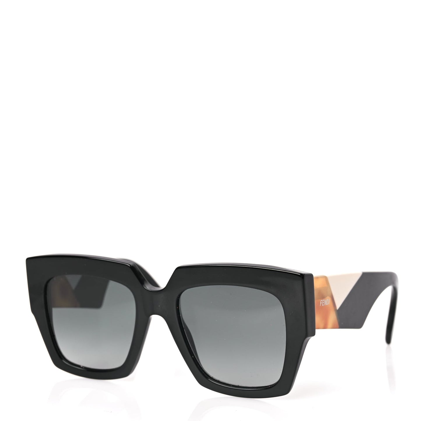 Fendi Facets Square Sunglasses FF 0263/S Black