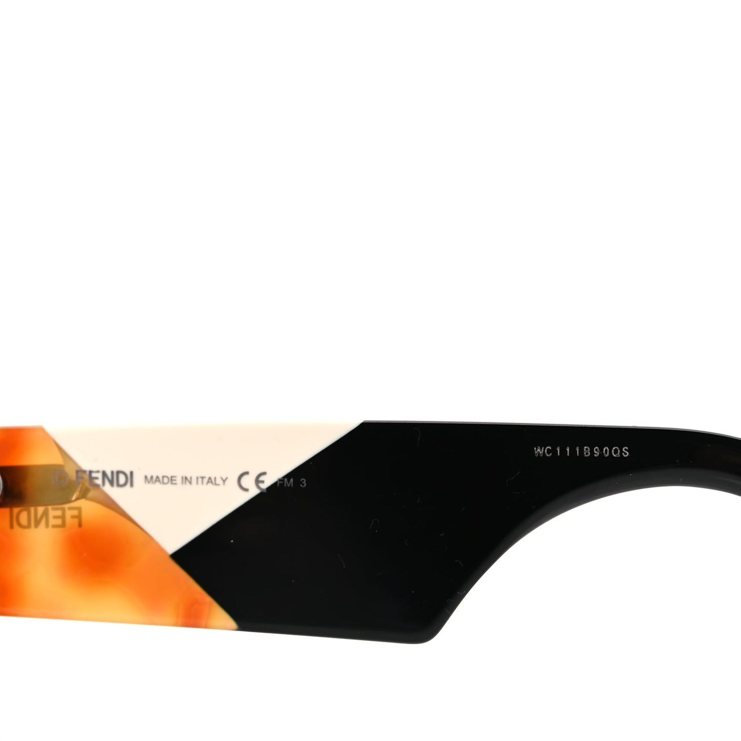 Fendi Facets Square Sunglasses FF 0263/S Black