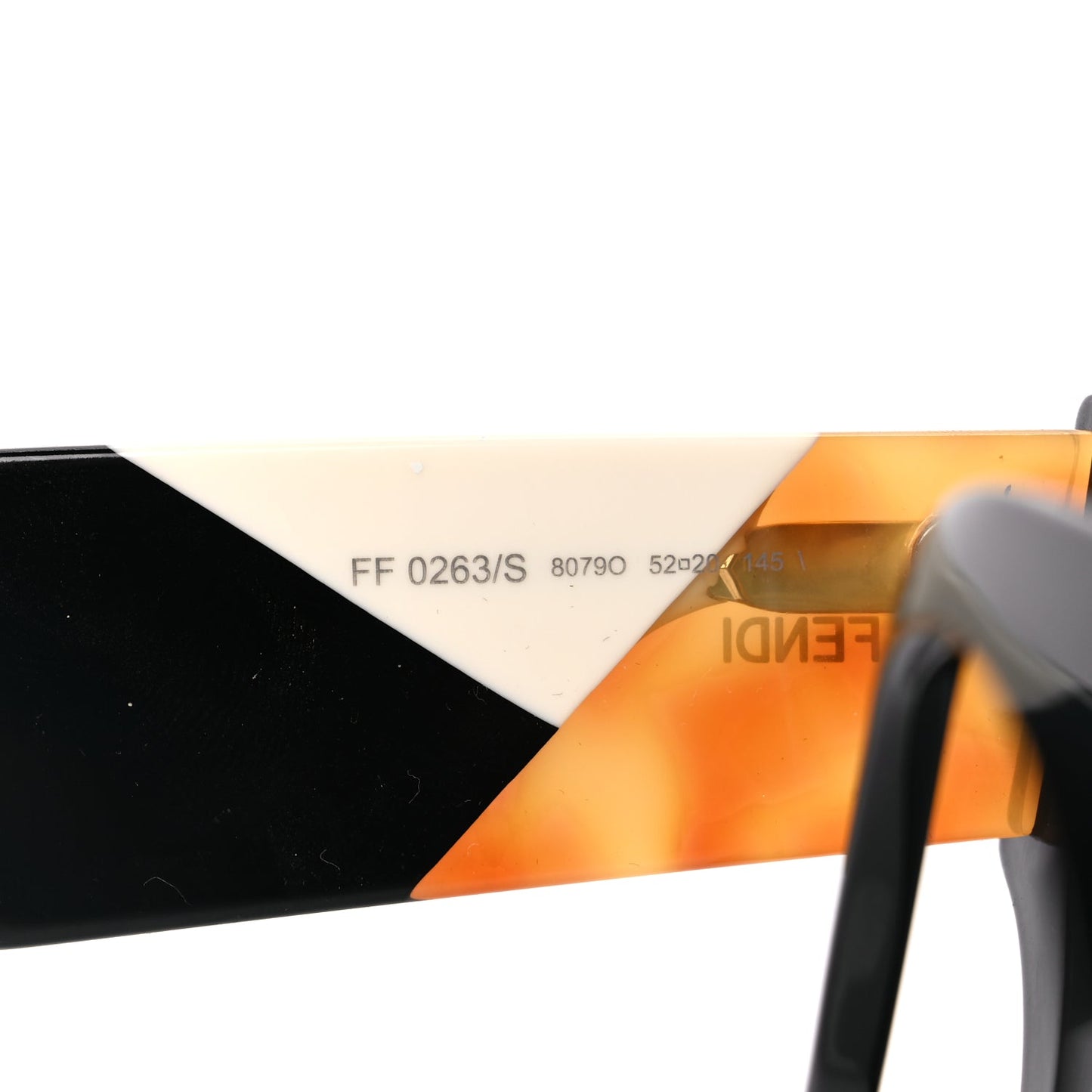 Fendi Facets Square Sunglasses FF 0263/S Black