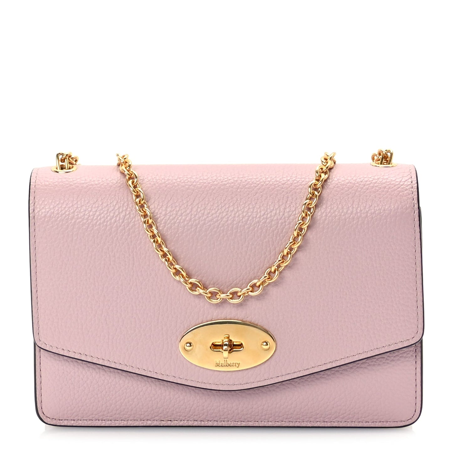 Mulberry Natural Grain Calfskin Small Darley Satchel  Blossom