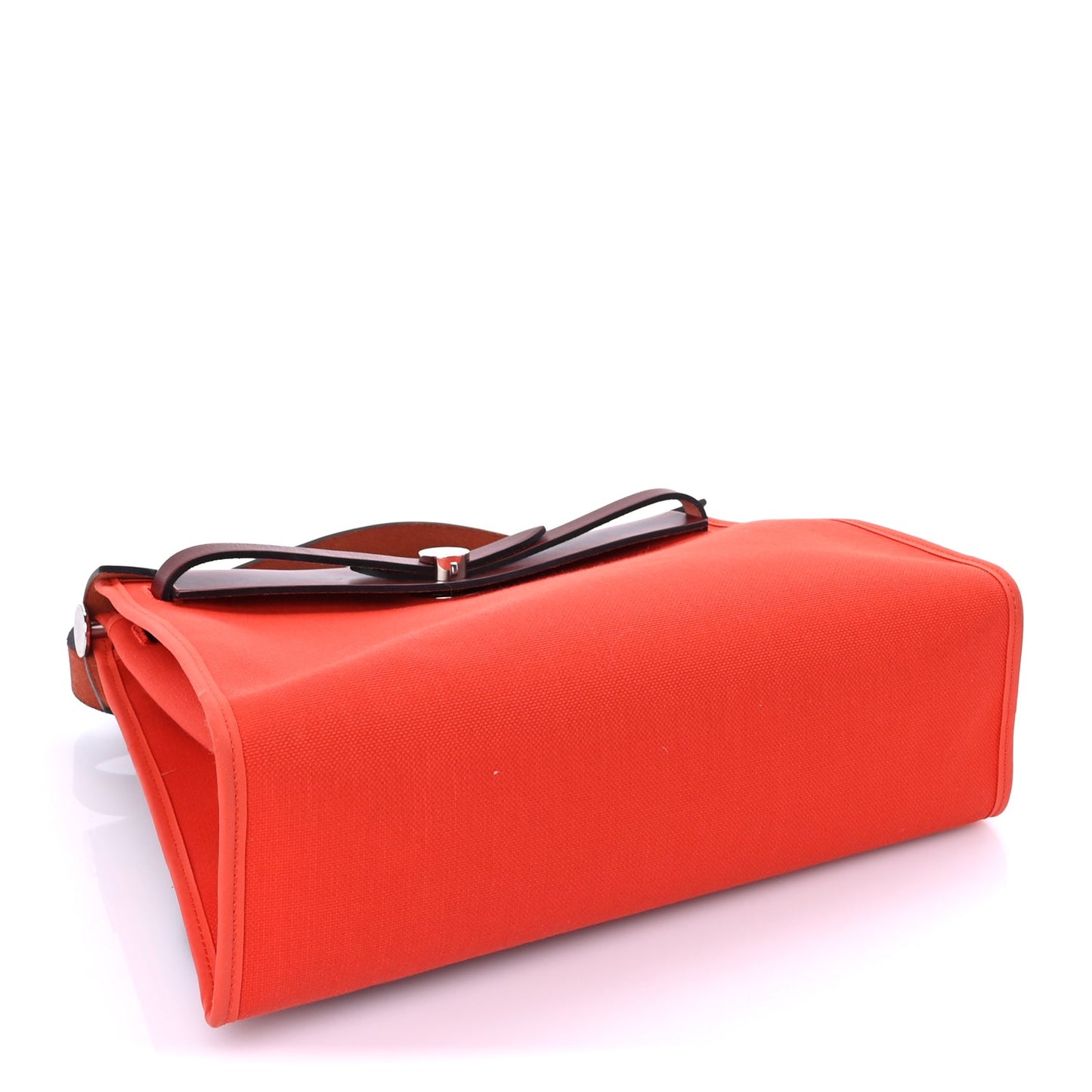 Hermes Military Toile Vache Hunter Herbag Zip 31 PM  Rouge Grenat