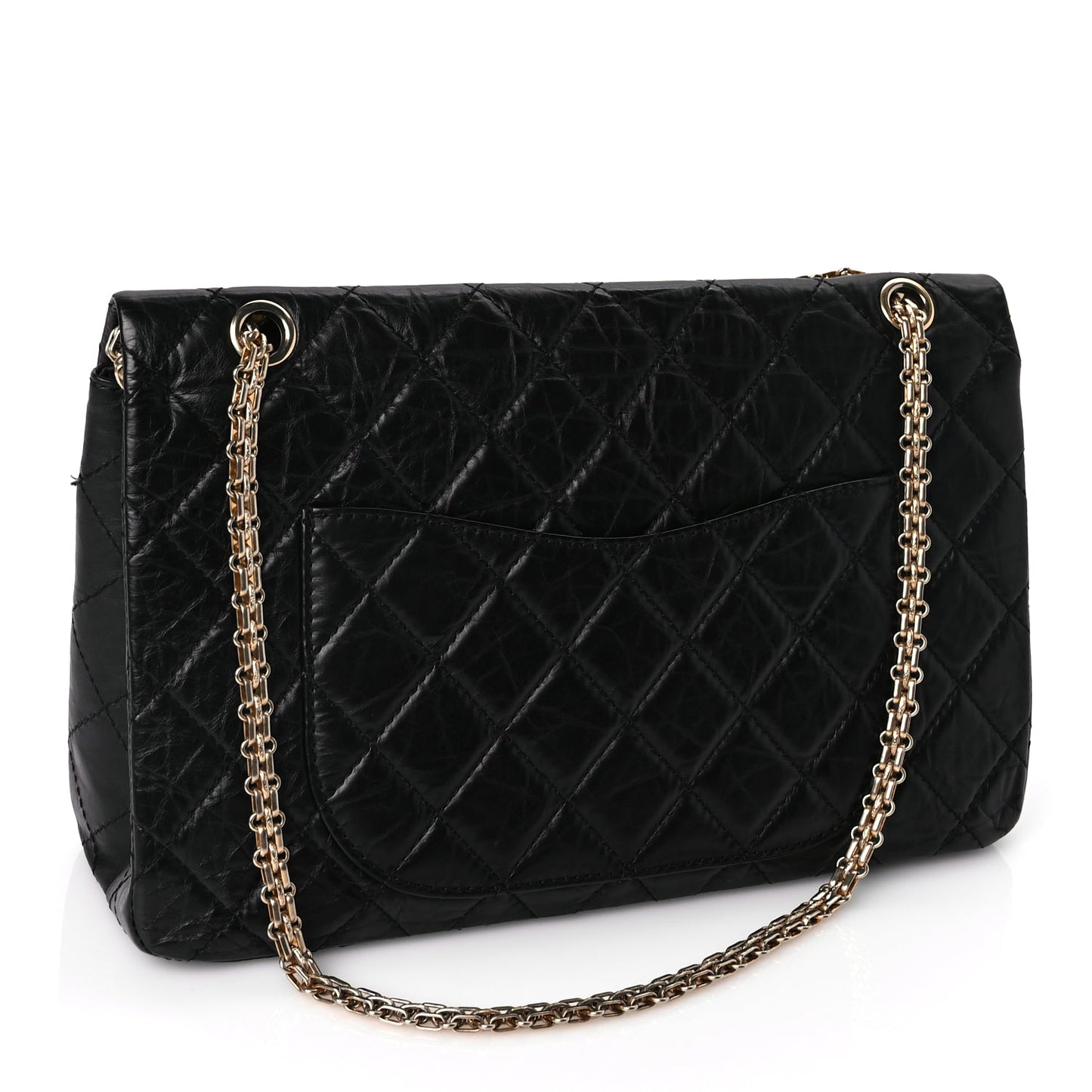 Chanel Aged Calfskin Quilted 2.55 Reissue 227 Flap Black