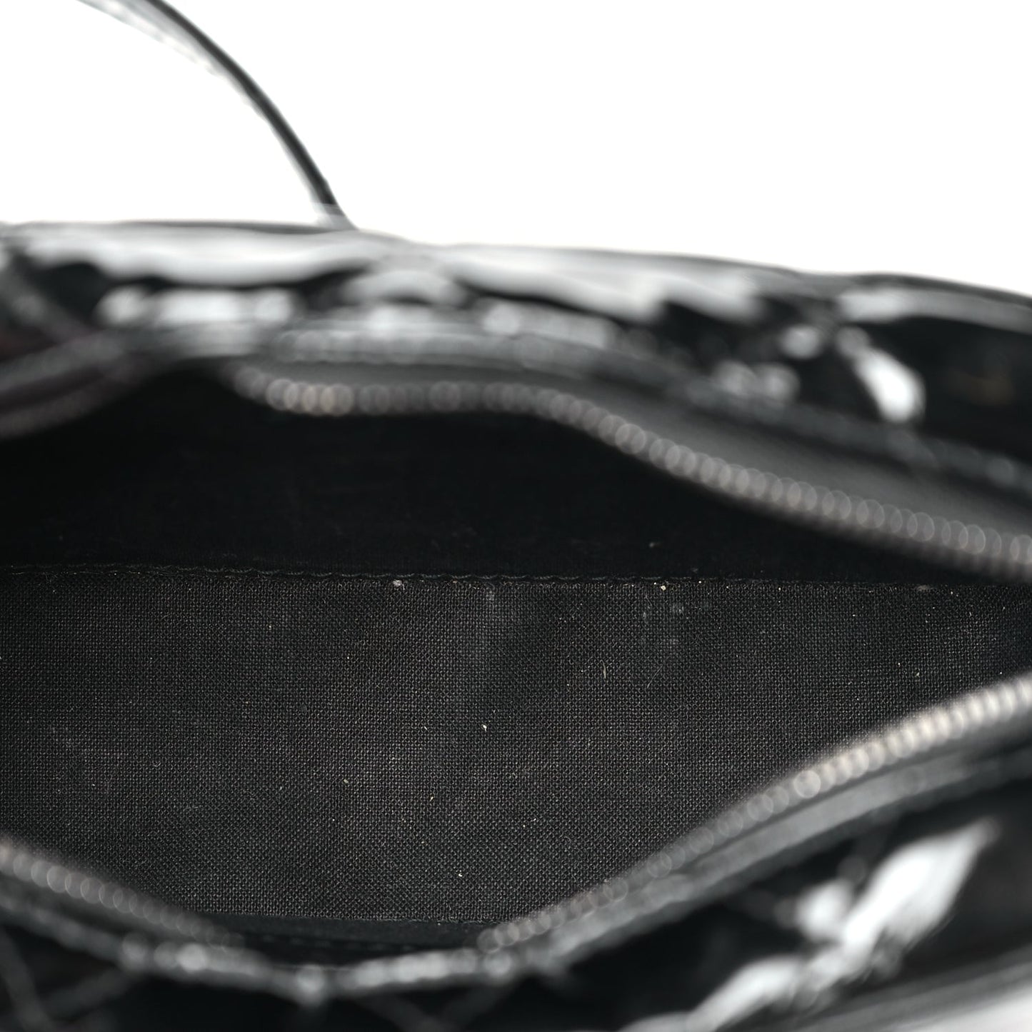 Balenciaga Patent Quilted XS Ville Camera Bag Black