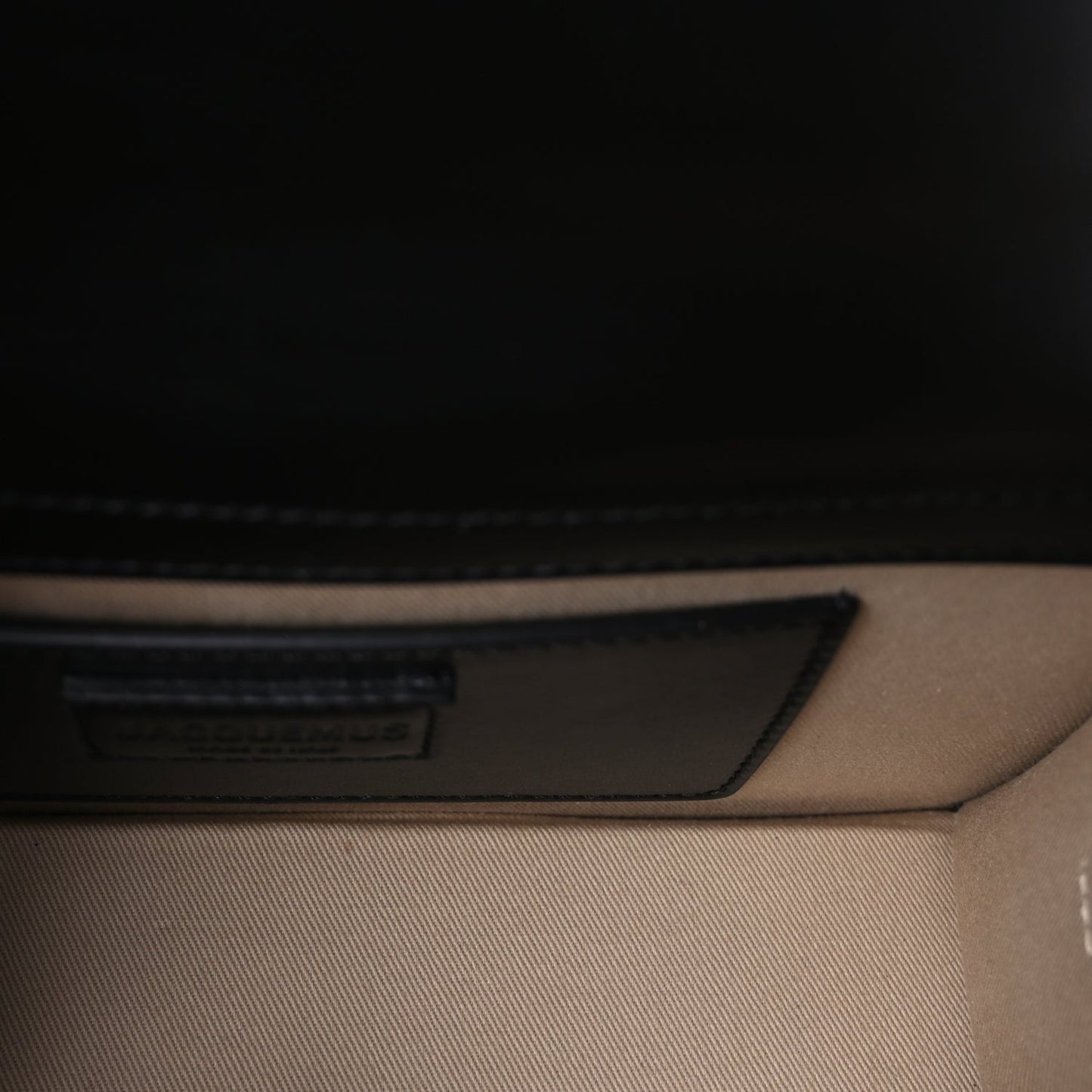 Jacquemus Smooth Calfskin Le Grand Bambino  Black
