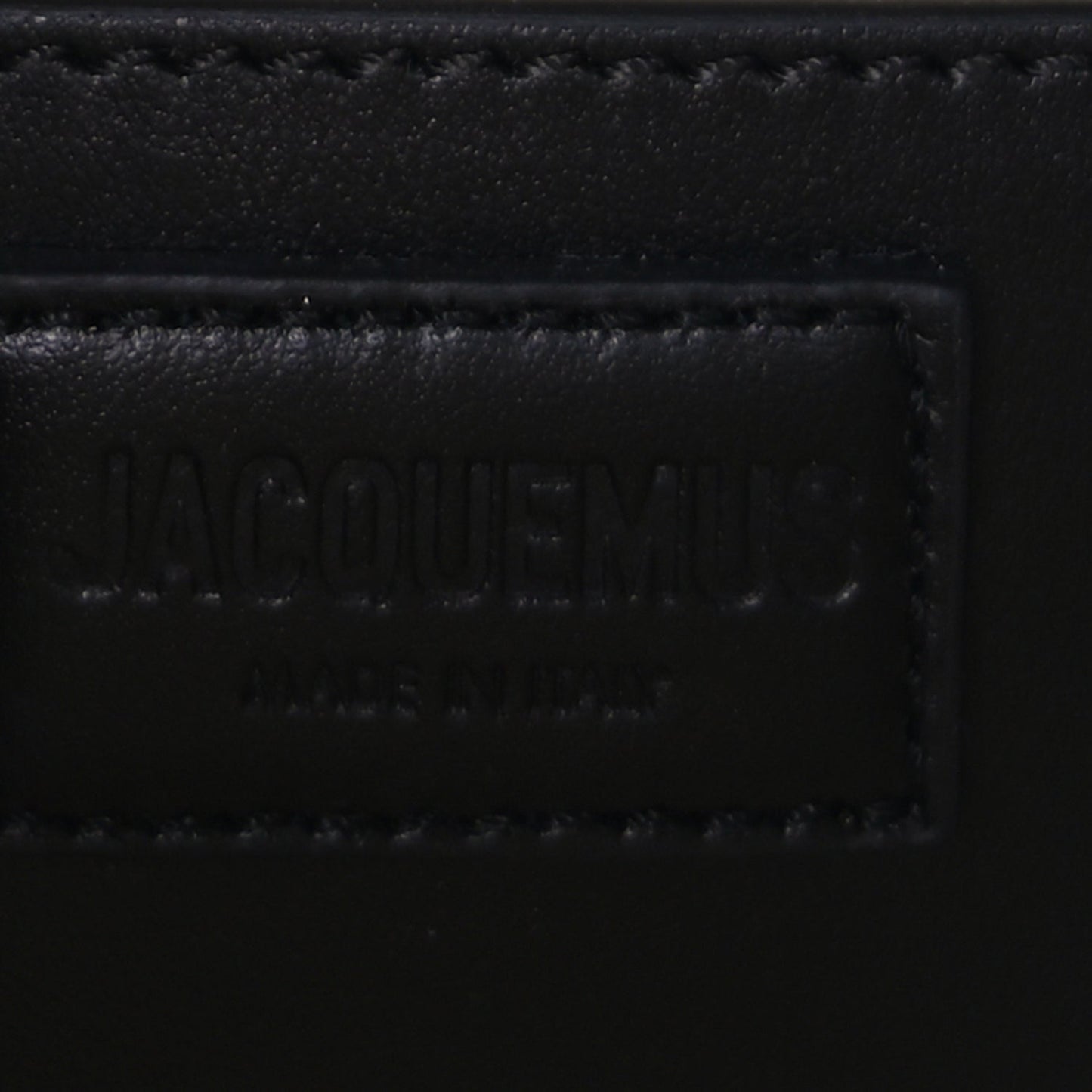 Jacquemus Smooth Calfskin Le Grand Bambino  Black