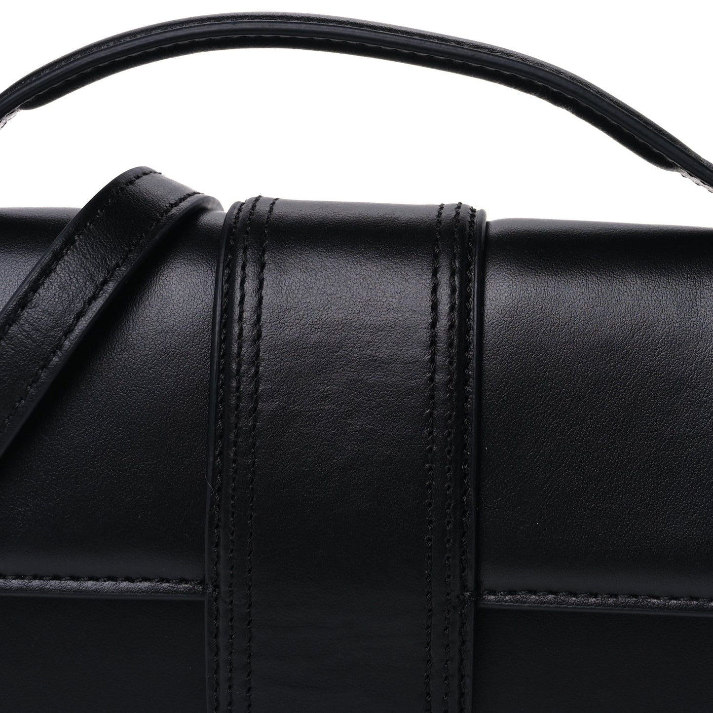 Jacquemus Smooth Calfskin Le Grand Bambino  Black