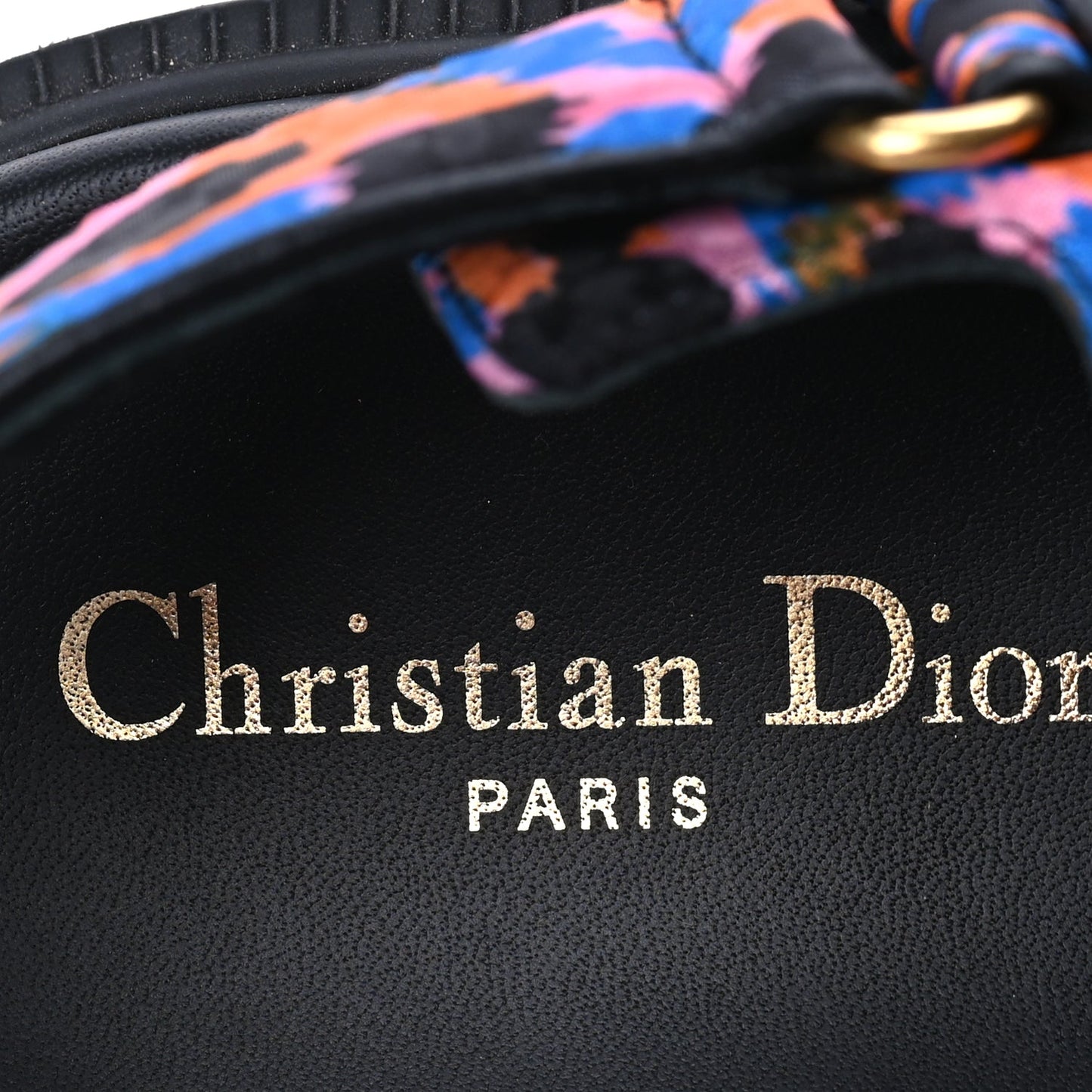 Christian Dior Technical Fabric Mizza Print Dioract Sandals 38  Multicolor