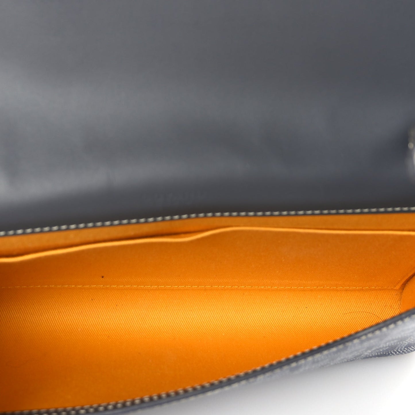 Goyard Goyardine Monte Carlo Bois Clutch With Strap Gray