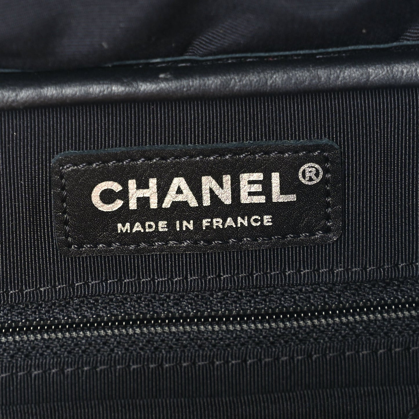 Chanel Lambskin Chevron Quilted Camera Case Black
