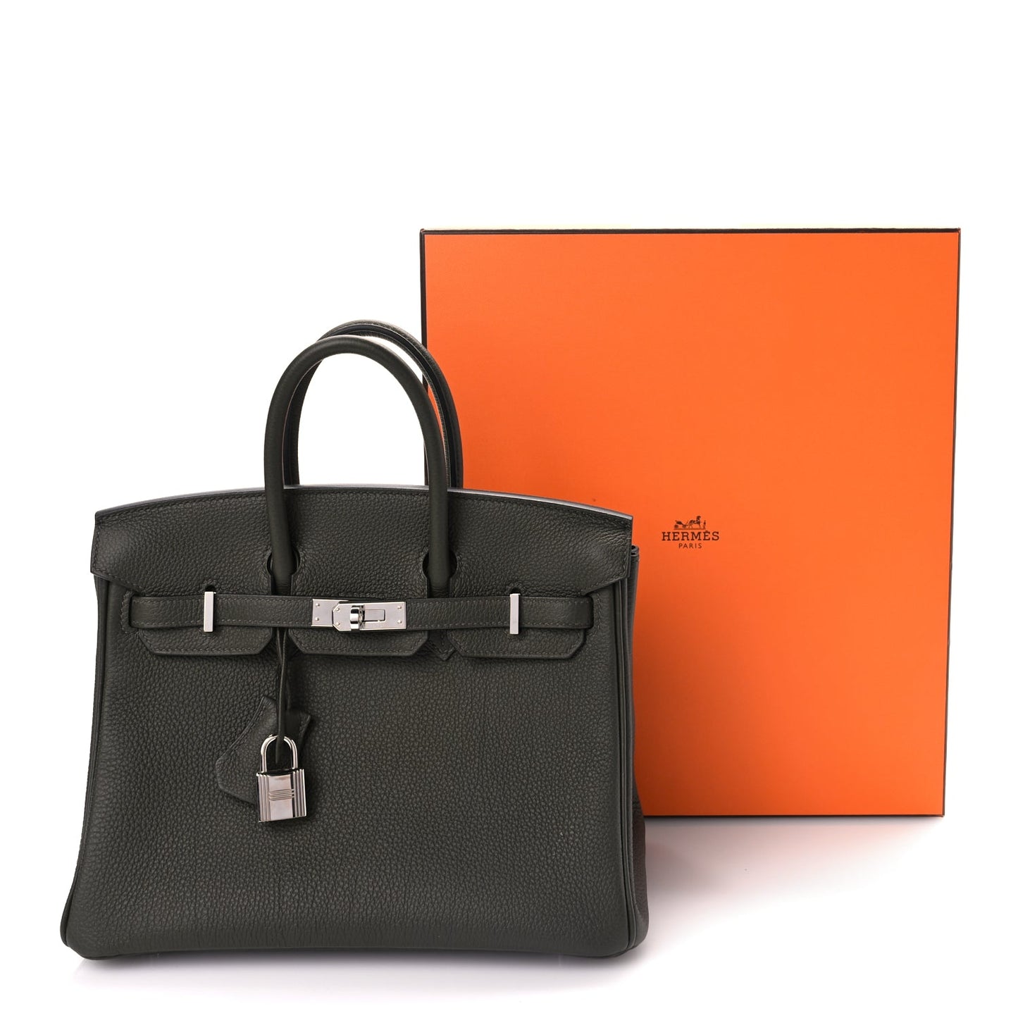 Hermes Togo Birkin 25 Vert De Gris
