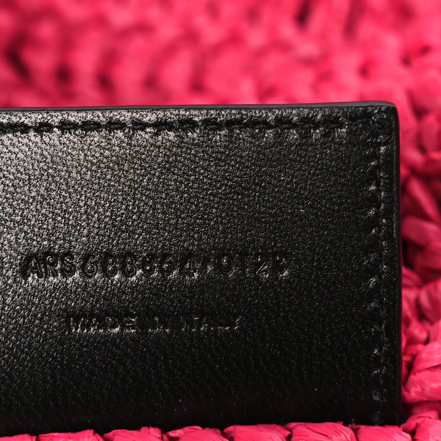 Saint Laurent Raffia Rive Gauche Tote Pink