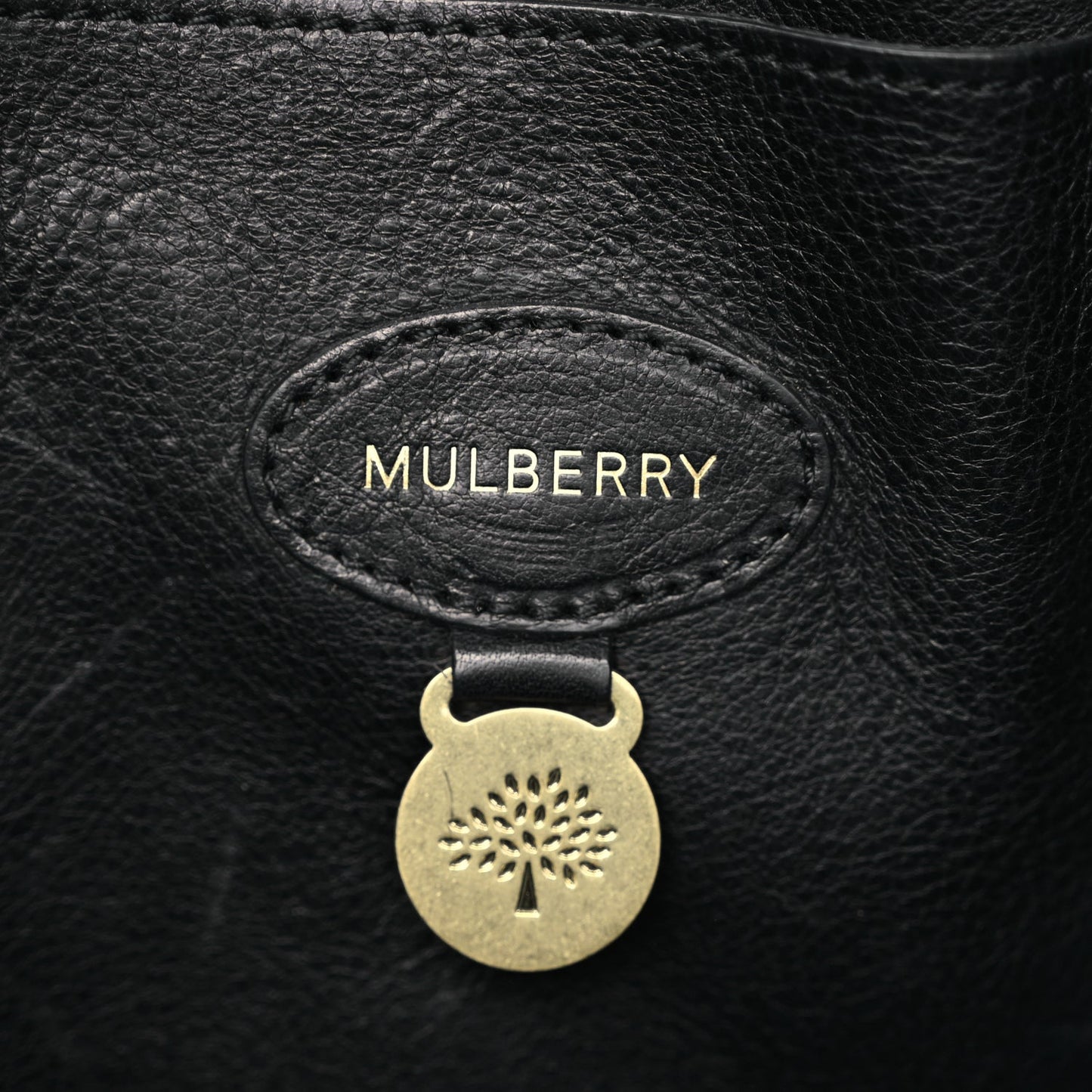 Mulberry Natural Vegetable Tanned Bayswater Black