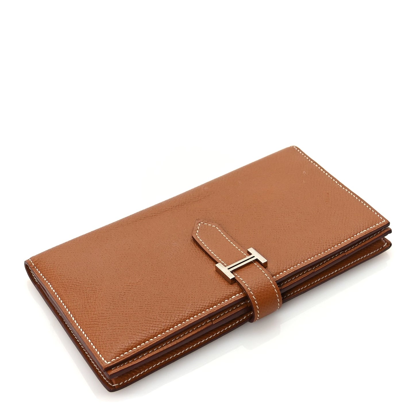 Hermes Epsom Bearn Gusset Wallet  Gold