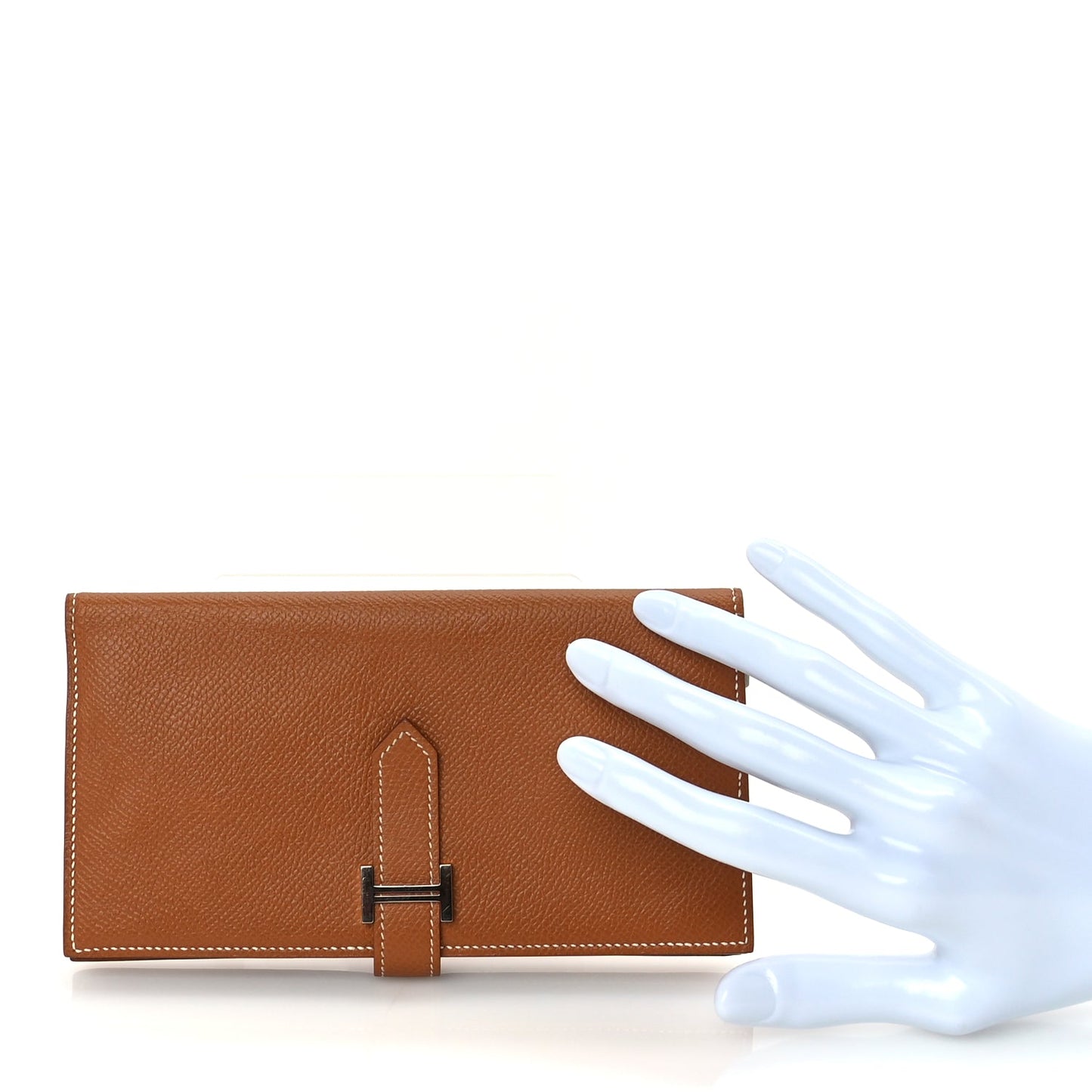 Hermes Epsom Bearn Gusset Wallet  Gold