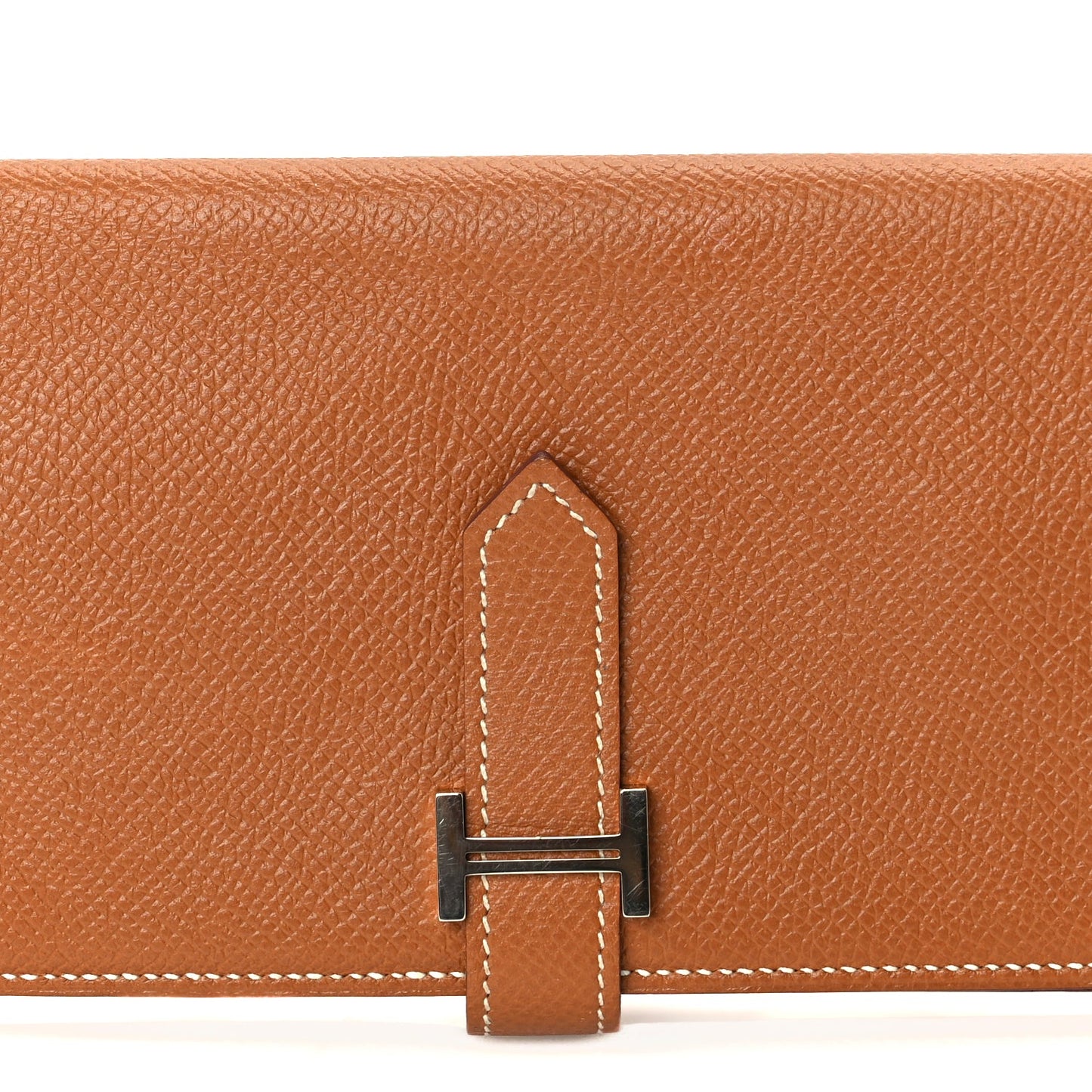 Hermes Epsom Bearn Gusset Wallet  Gold