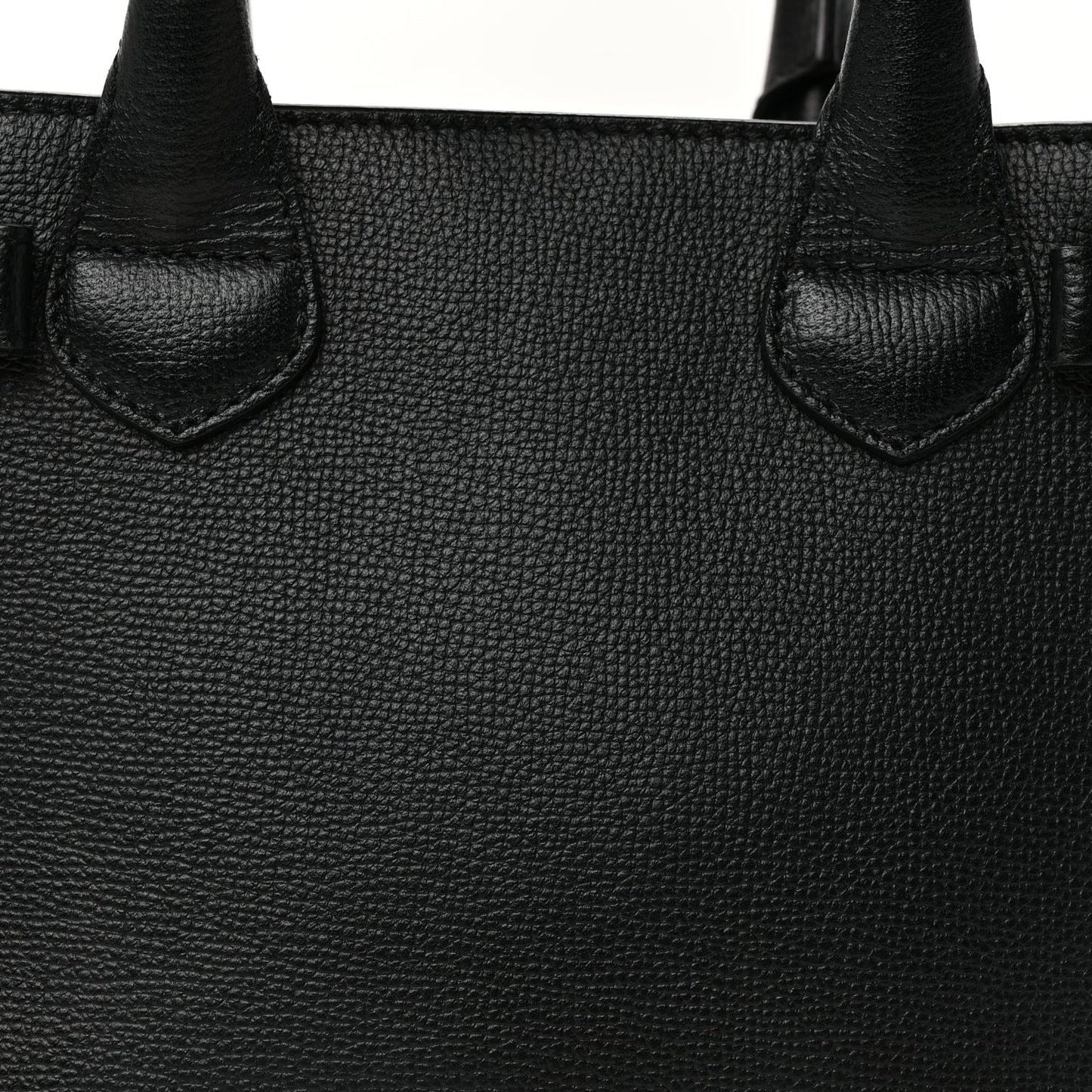 Burberry Derby Calfskin House Check Small Banner Tote  Black