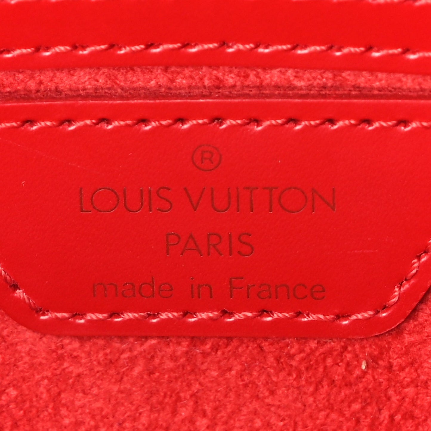 Louis Vuitton Epi Soufflot  Castillan Red