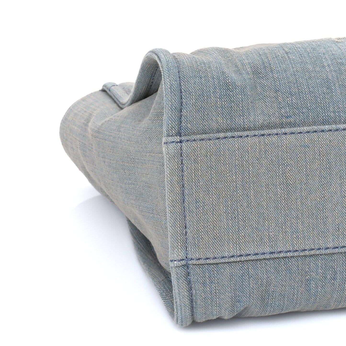 Chanel Denim Small Deauville Tote Light Blue