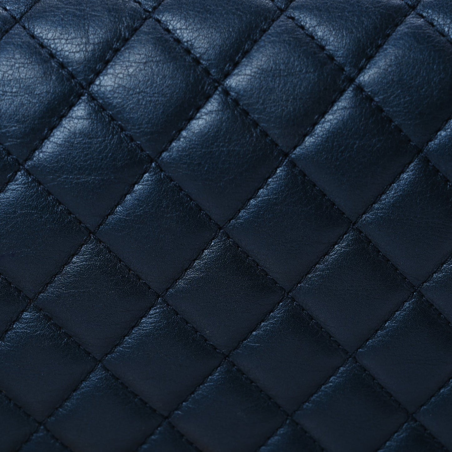 Chanel Metallic Calfskin Quilted Medium Boy Flap Navy Blue