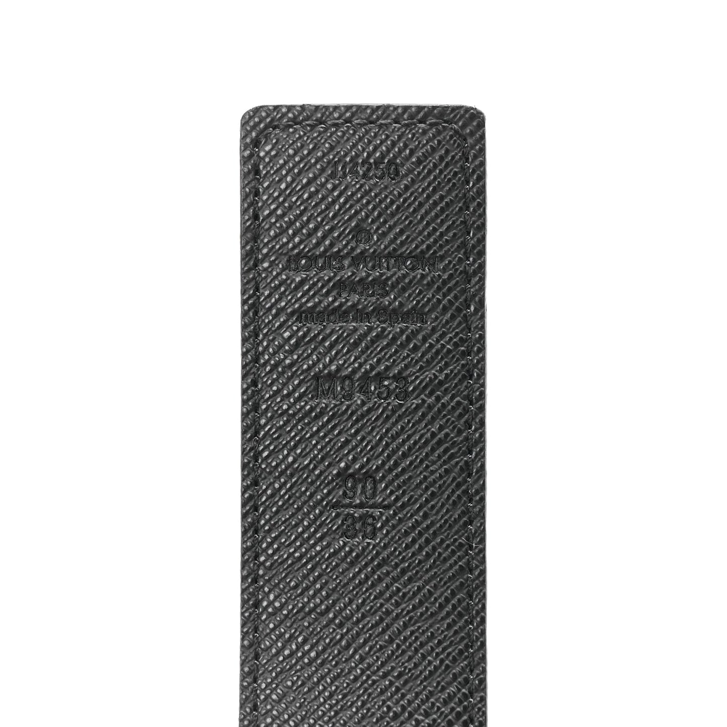 Louis Vuitton Calfskin Monogram 30mm LV Initiales Reversible Belt 90 36 Black