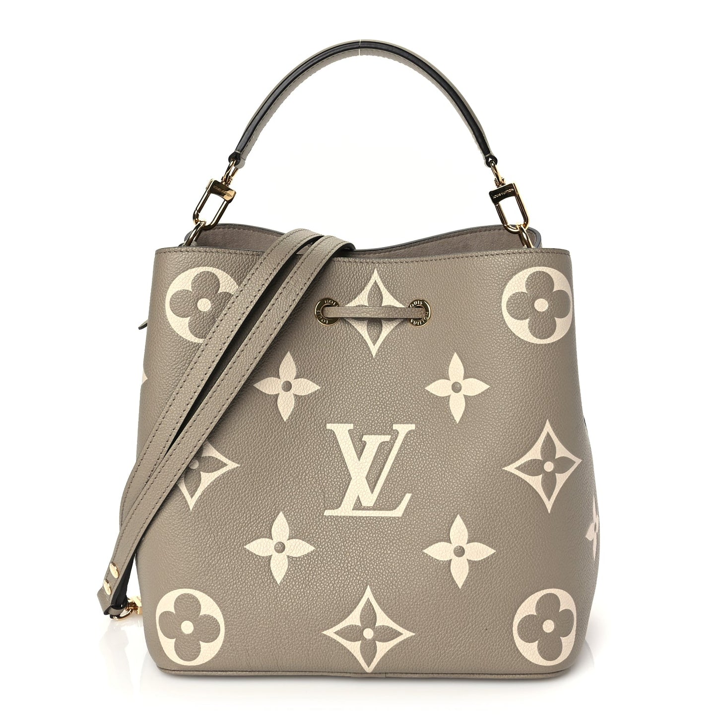 Louis Vuitton Empreinte Monogram Giant Neonoe MM Tourterelle Creme Tourterelle Creme