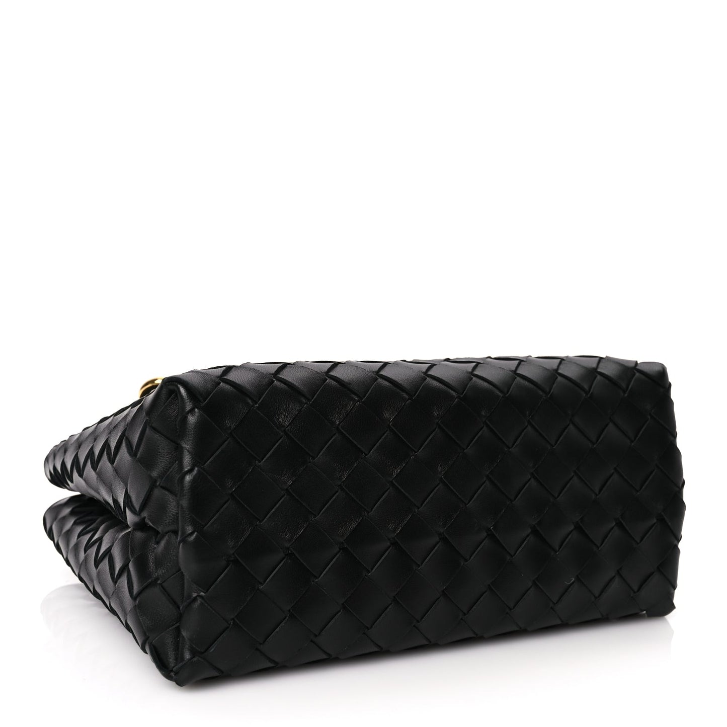 Bottega Veneta Nappa Intrecciato Small Andiamo Shoulder Bag Black