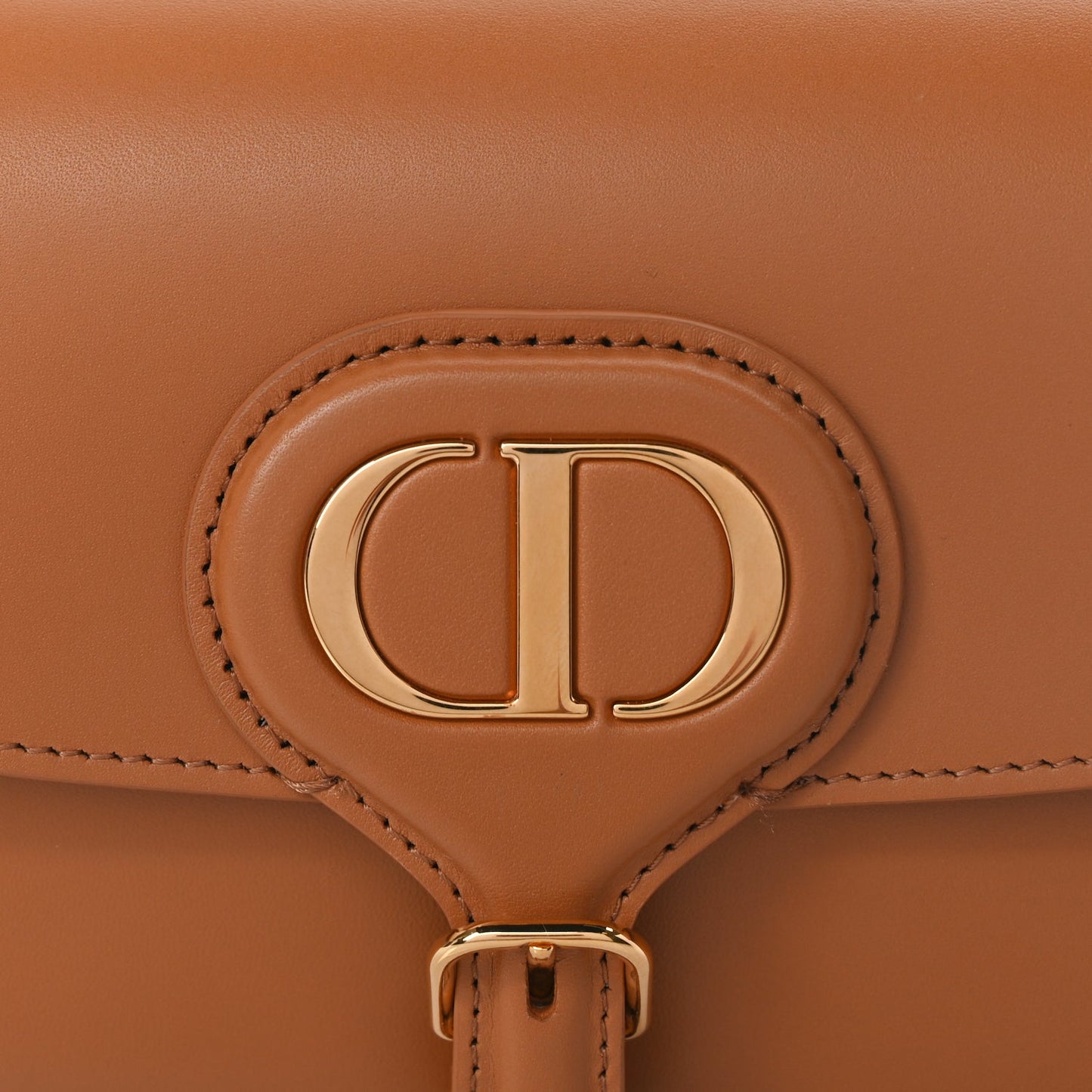 Christian Dior Box Calfskin East West Bobby Bag Amber