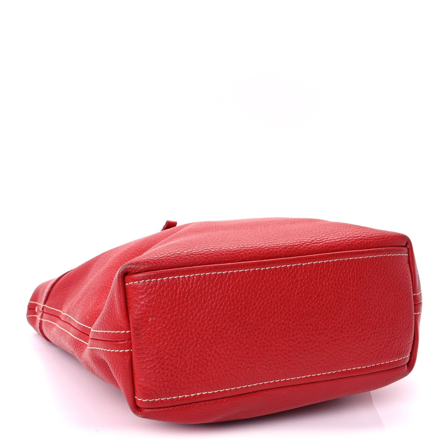 Prada Vitello Daino Shoulder Bag  Fuoco