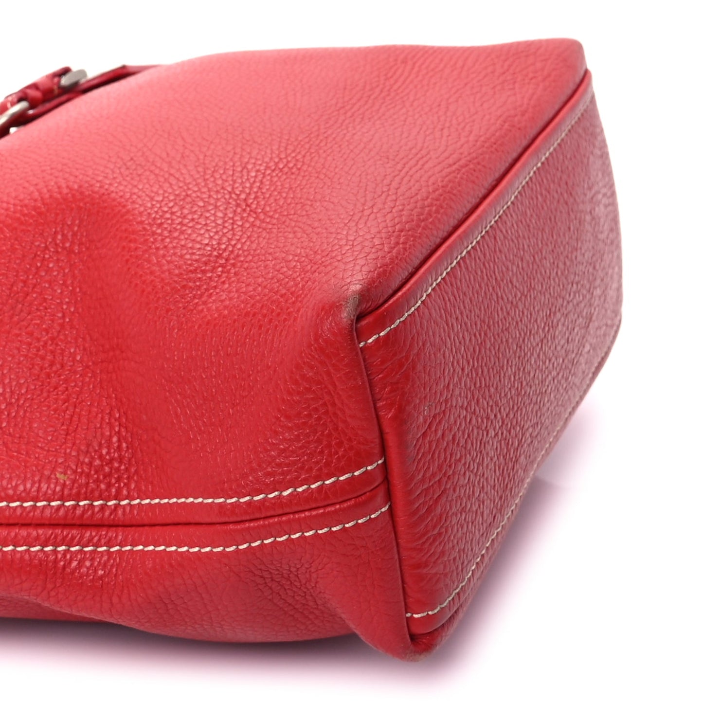 Prada Vitello Daino Shoulder Bag  Fuoco